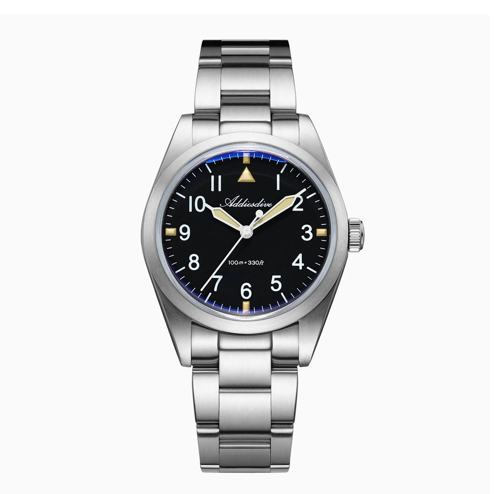 ★Holiday Sale★Addiesdive 36mm Titanium Military Field Watch AD2502
