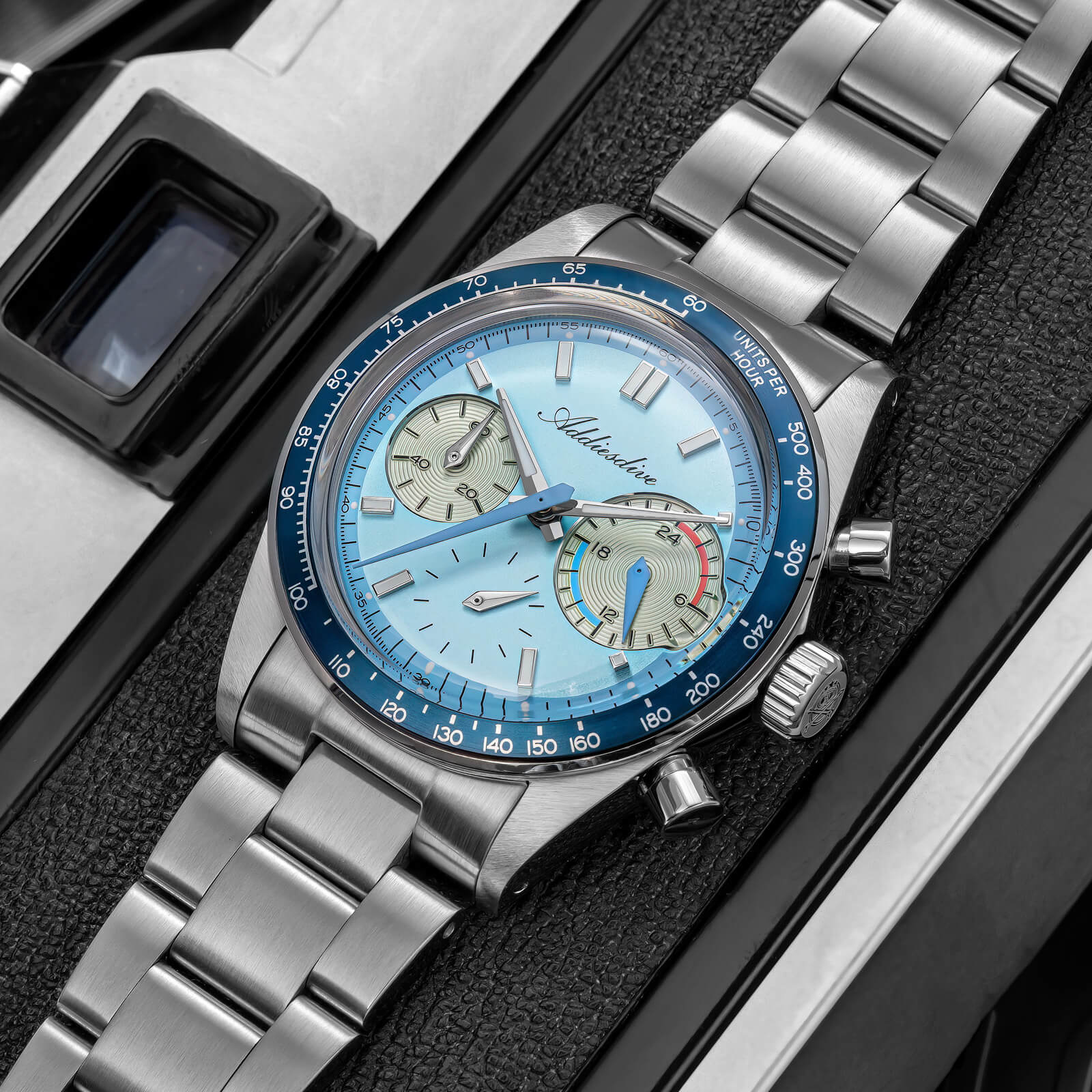 ADDIESDIVE 37mm VK63 Racing Chronograph Quartz Watch AD2539 - Image 16