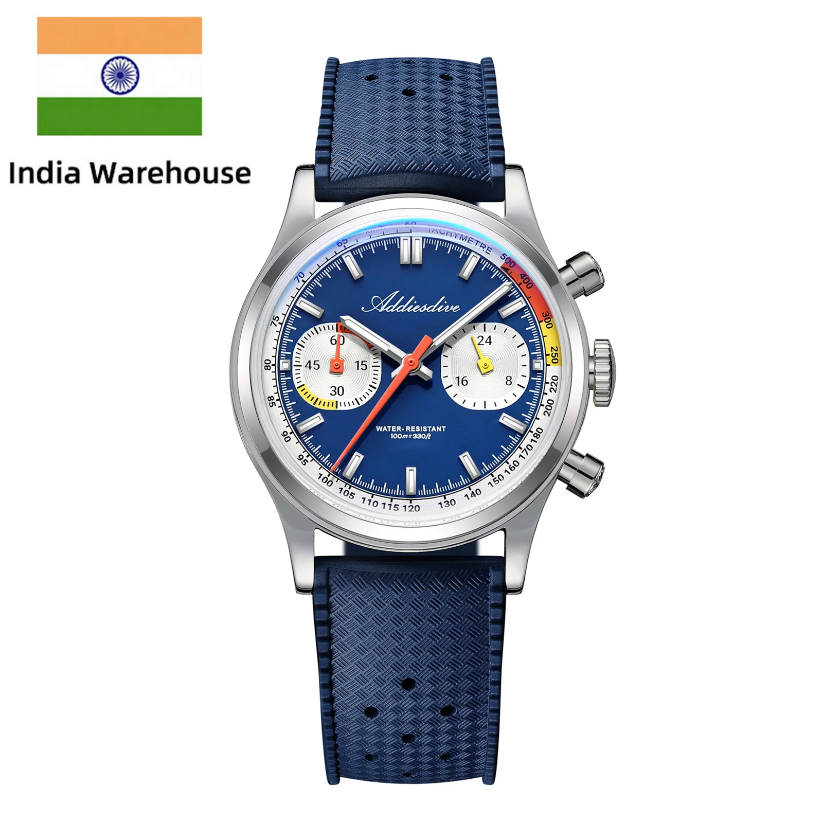 ★India Warehouse★ADDIESDIVE 38mm VK64 Racing-Inspired Chronograph Watch AD2529 - Image 10