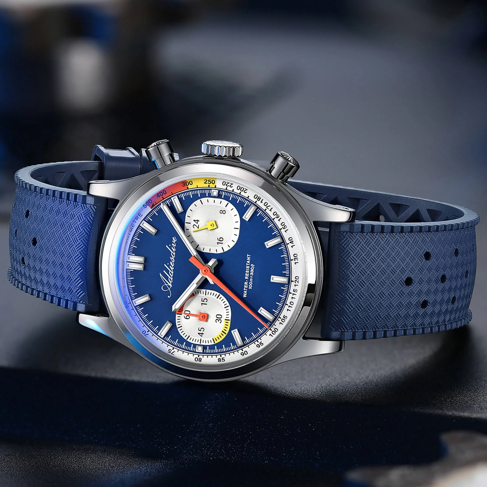 ★Flash Sale★ADDIESDIVE 38mm VK64 Racing-Inspired Chronograph Watch AD2529 - Image 18