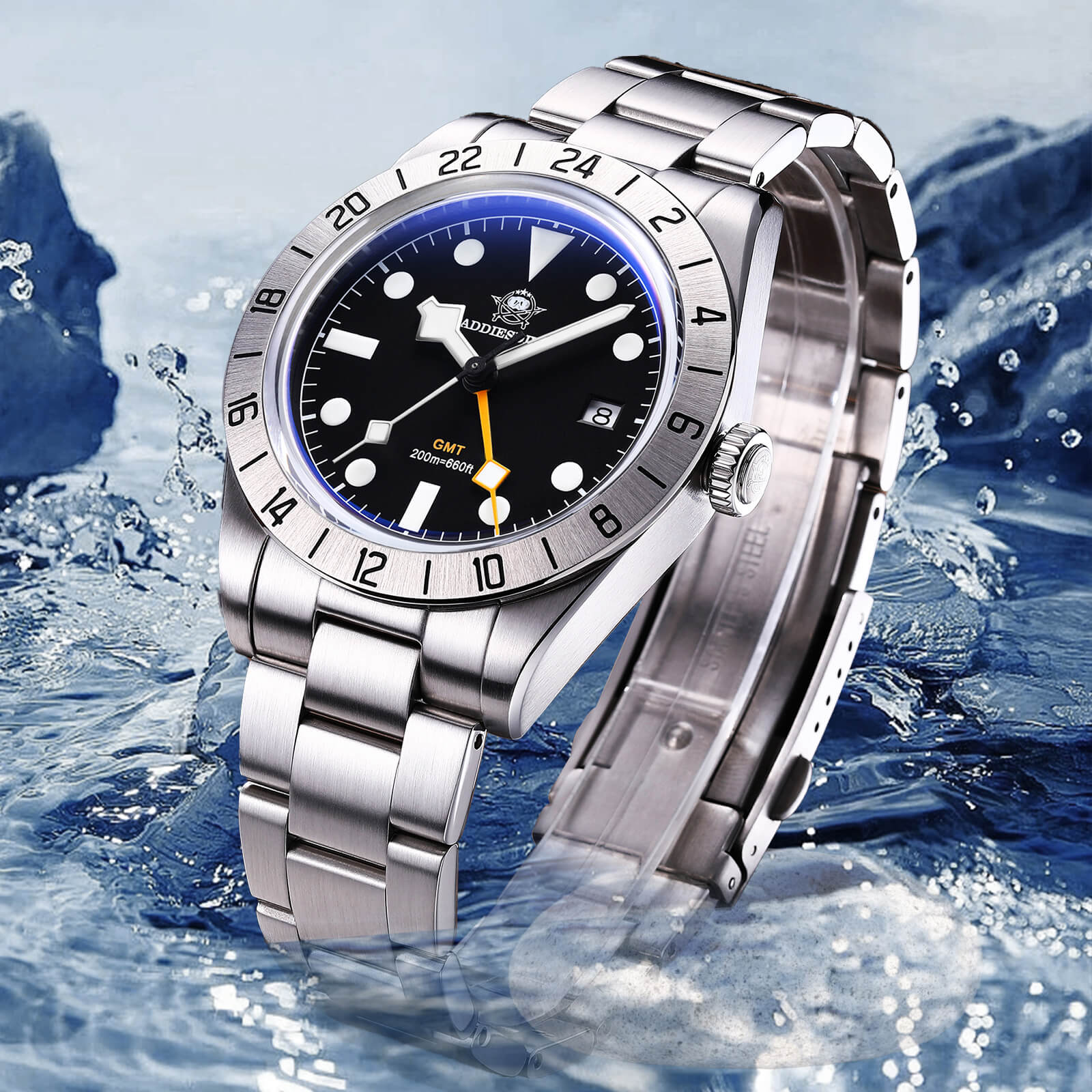 ★Holiday Sale★ADDIESDIVE 39mm BB GMT Quartz Watch RONDA515 Movement（AD2035/AD2036） - Image 3