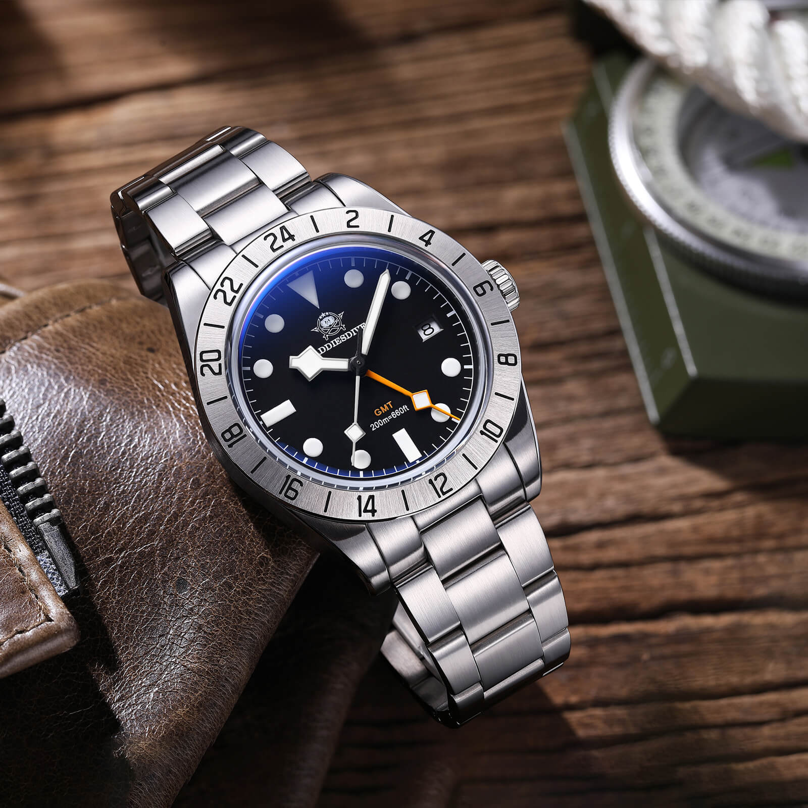 ★Holiday Sale★ADDIESDIVE 39mm BB GMT Quartz Watch RONDA515 Movement（AD2035/AD2036） - Image 7