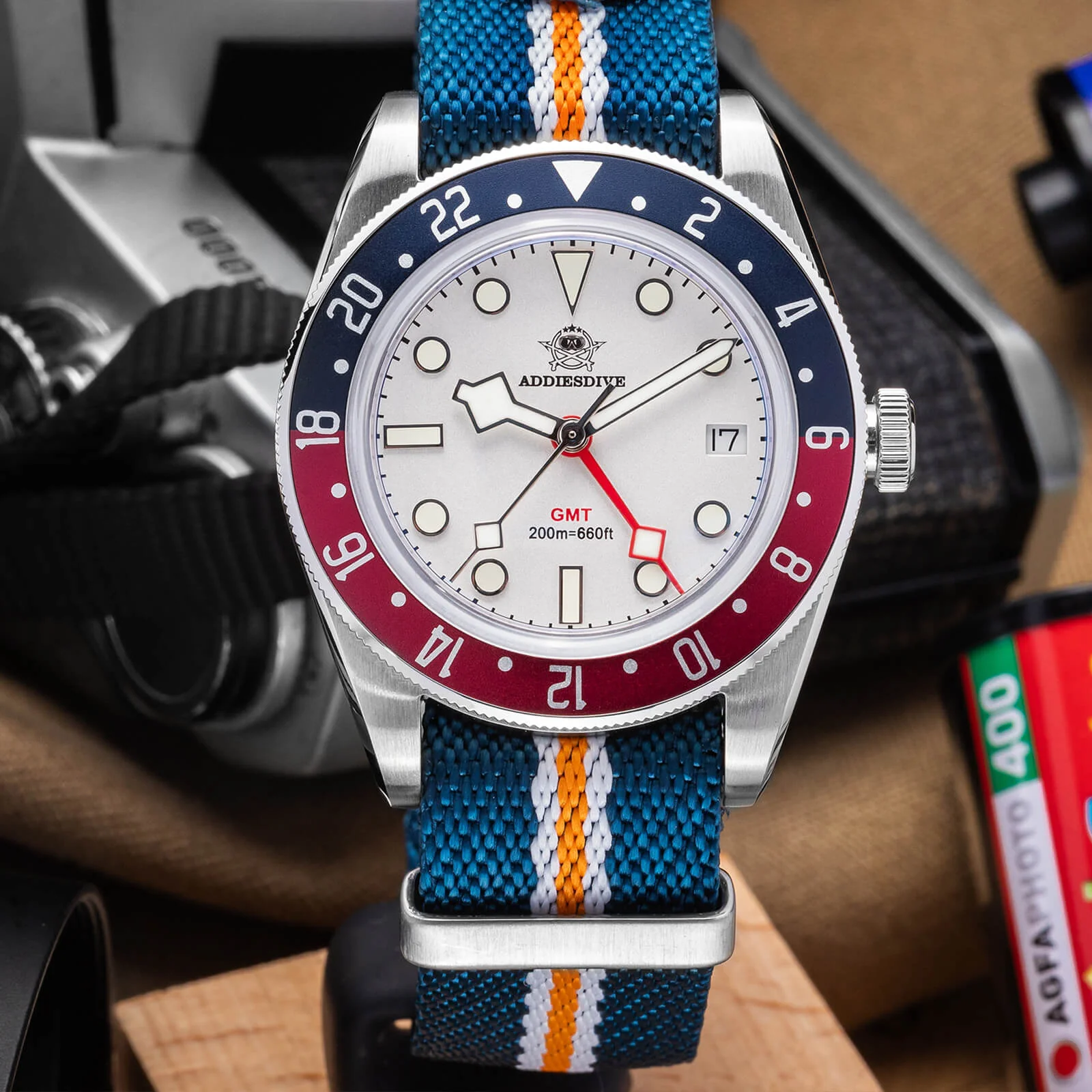 ★Holiday Sale★ADDIESDIVE 39mm BB58 GMT Quartz Watch AD2044 - Image 6