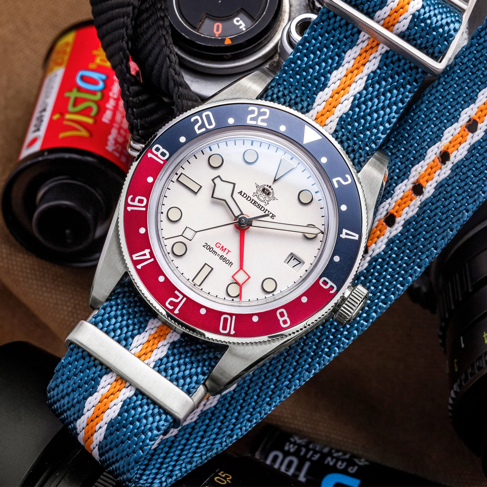 ★Holiday Sale★ADDIESDIVE 39mm BB58 GMT Quartz Watch AD2044 - Image 3