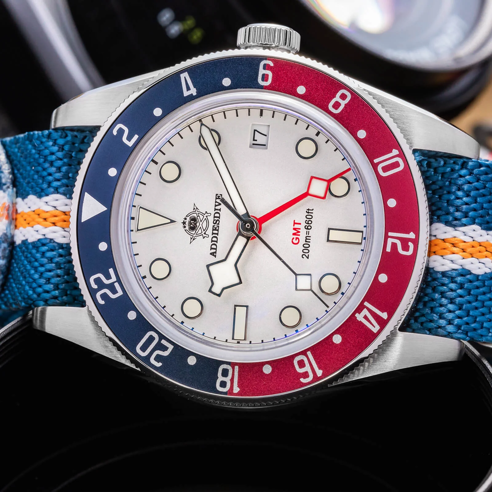 ★Holiday Sale★ADDIESDIVE 39mm BB58 GMT Quartz Watch AD2044 - Image 11