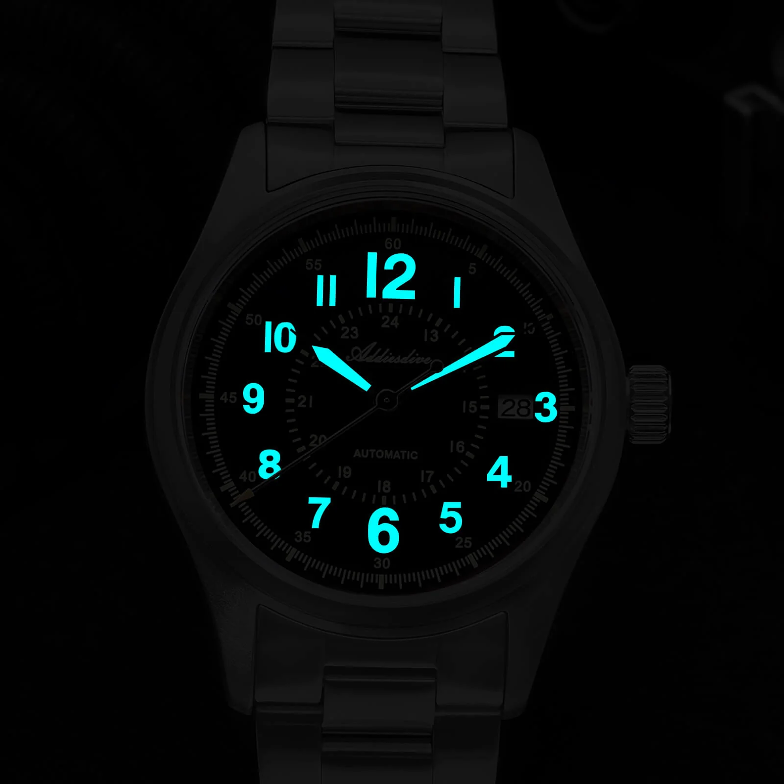 ADDIESDIVE 39mm Sapphire Crystal Automatic Watch Field Watch AD2074 - Image 13