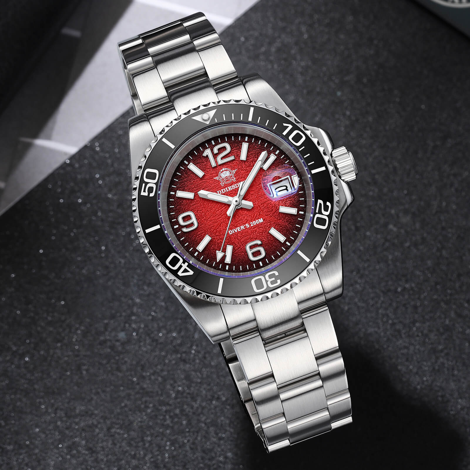 Addiesdive 41mm Modern Sub Quartz Watch with 200M Water Waterproof，AD2513 - Image 3