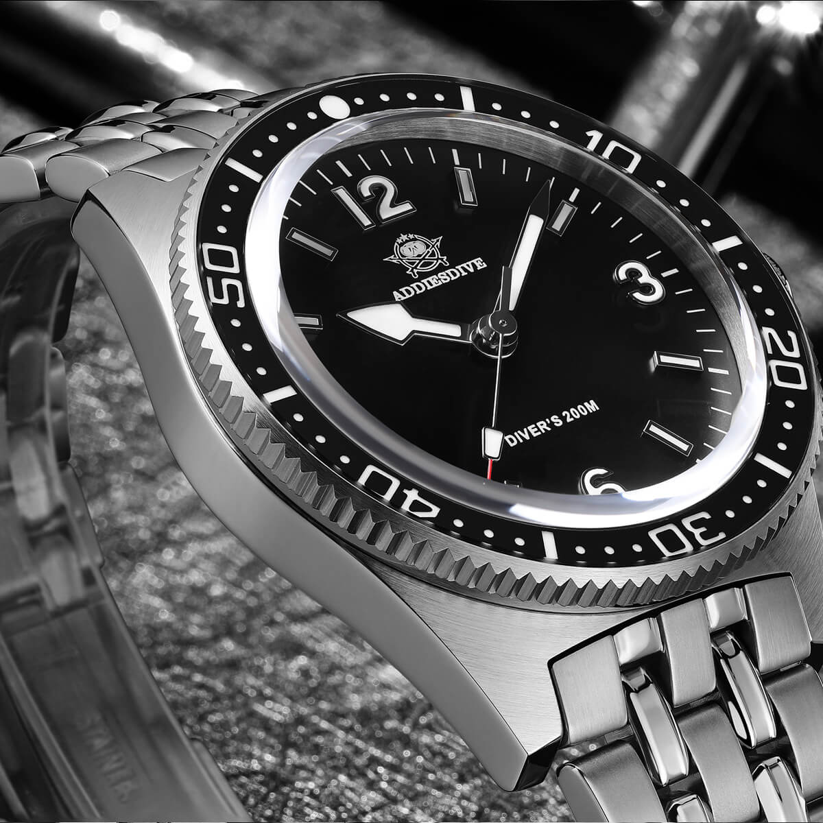★India Warehouse★ADDIESDIVE 41mm Quartz Watch VH31 Movement （AD2033） - Image 10