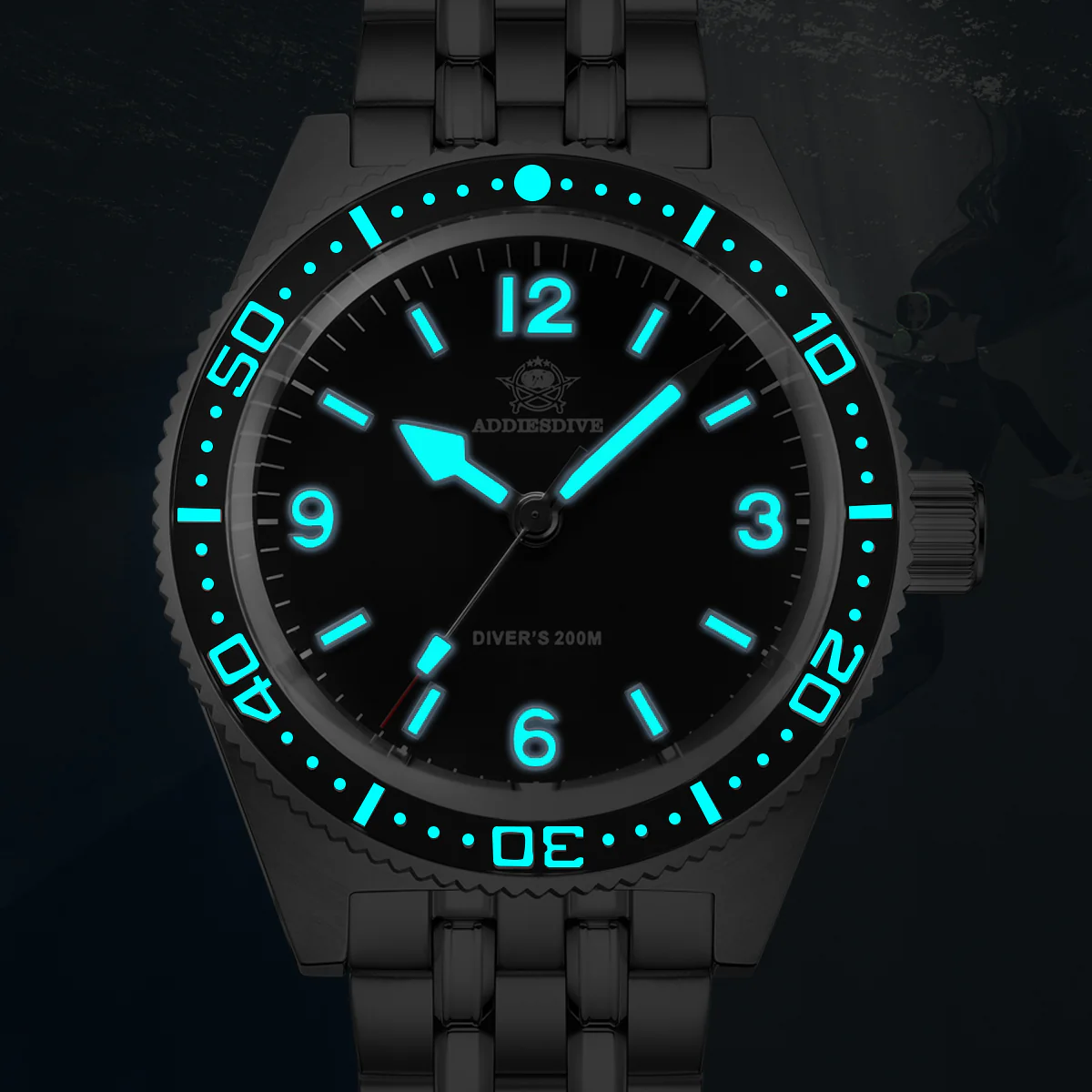 ★India Warehouse★ADDIESDIVE 41mm Quartz Watch VH31 Movement （AD2033） - Image 11