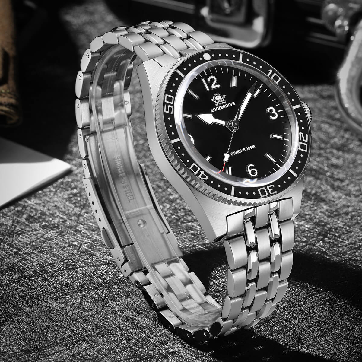 ★India Warehouse★ADDIESDIVE 41mm Quartz Watch VH31 Movement （AD2033） - Image 8