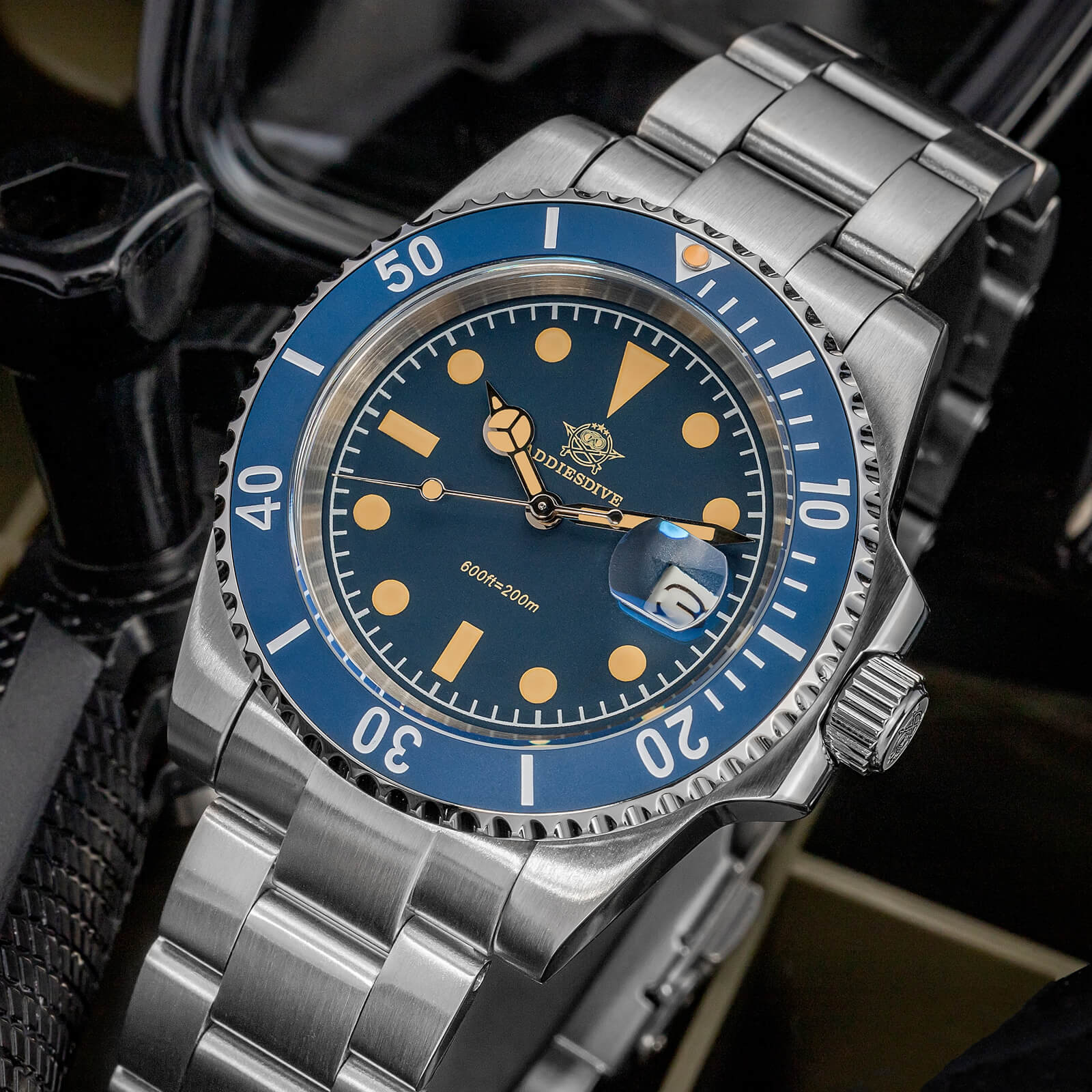 ★India Warehouse★ADDIESDIVE Retro Sub Quartz Watch AD2054 - Image 5