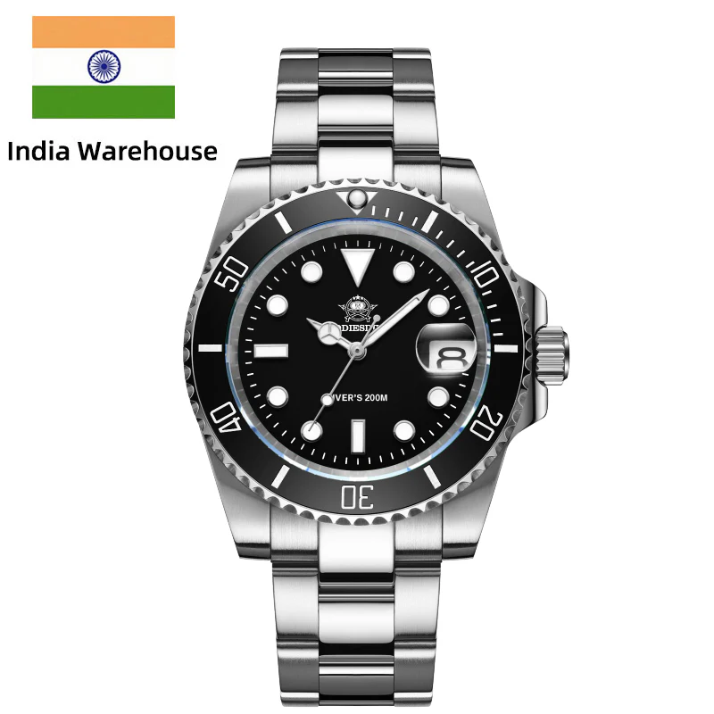 ★India Warehouse★ADDIESDIVE Sub Quartz Watch Diver's 200M (H3QZ)