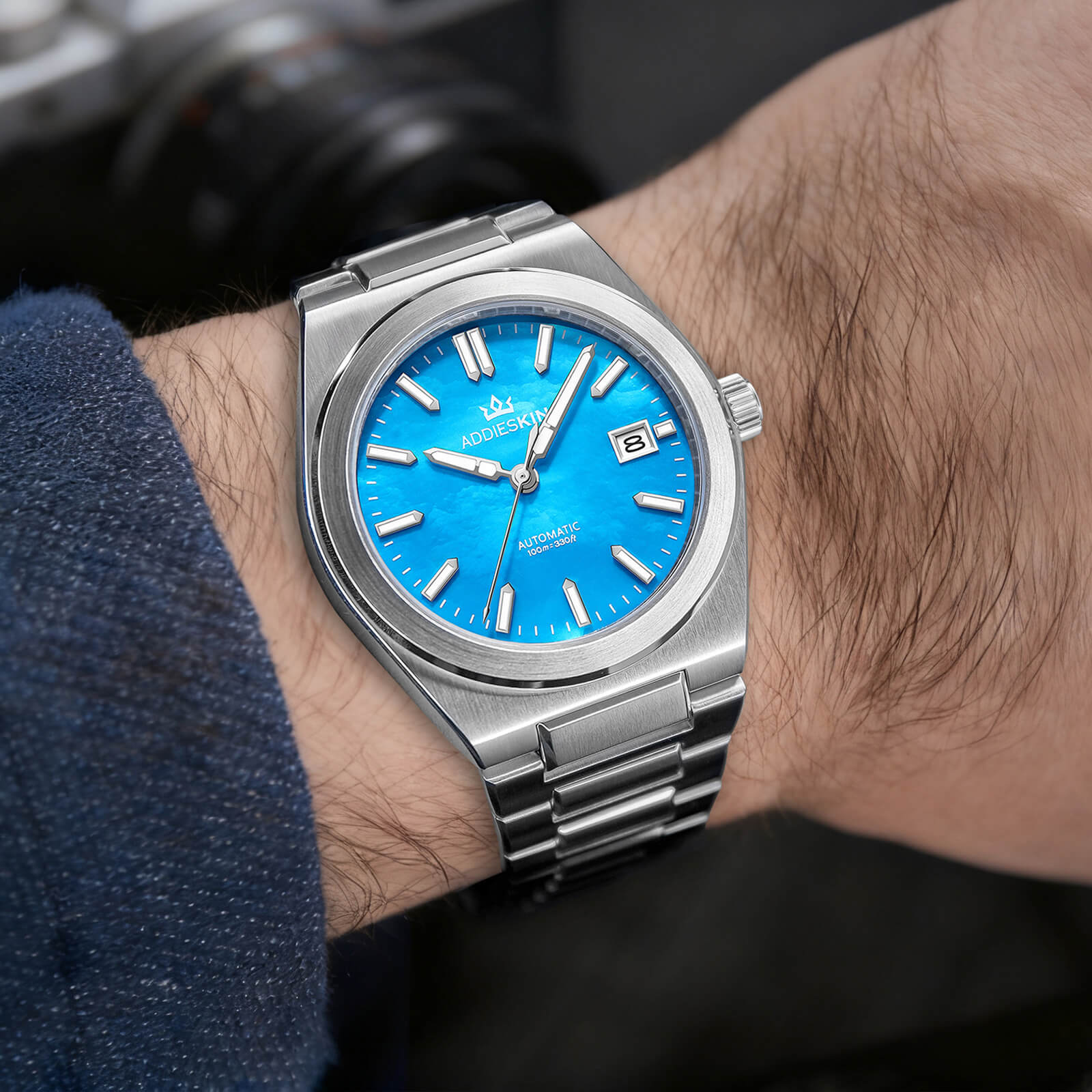 ★India Warehouse★AddiesKIN 39mm MOP Dial Miyota 9015 Men’s Watch K008 - Image 5