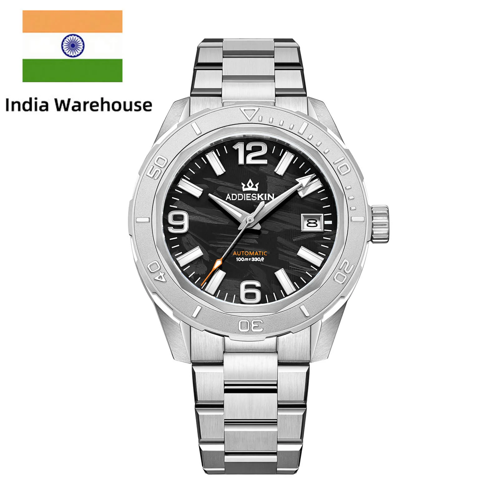 â
India Warehouseâ
AddiesKIN K007 âCarbon Luxeâ Automatic 9015 Menâs Watch