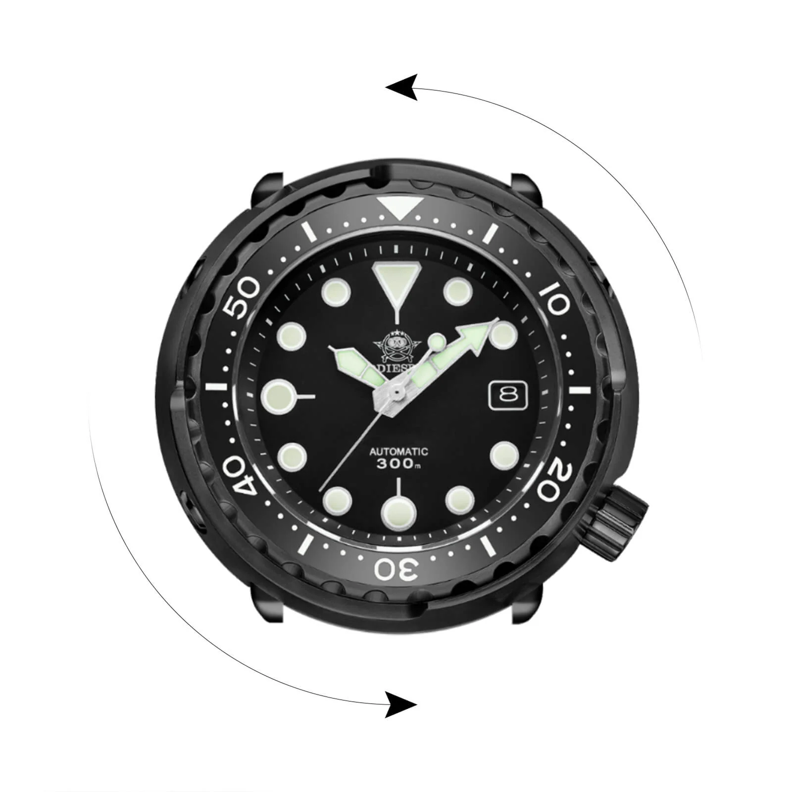 ★Holiday Sale★ADDIESDIVE® Automatic Diver Watch Tuna Diver 300M ( MY-H5B) - Image 12