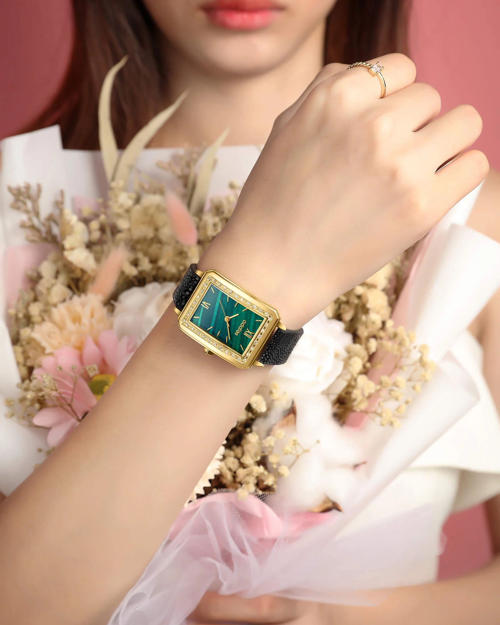 ADDIES Women's Leather Analog Quartz Watch(MY-RM06) - Image 5