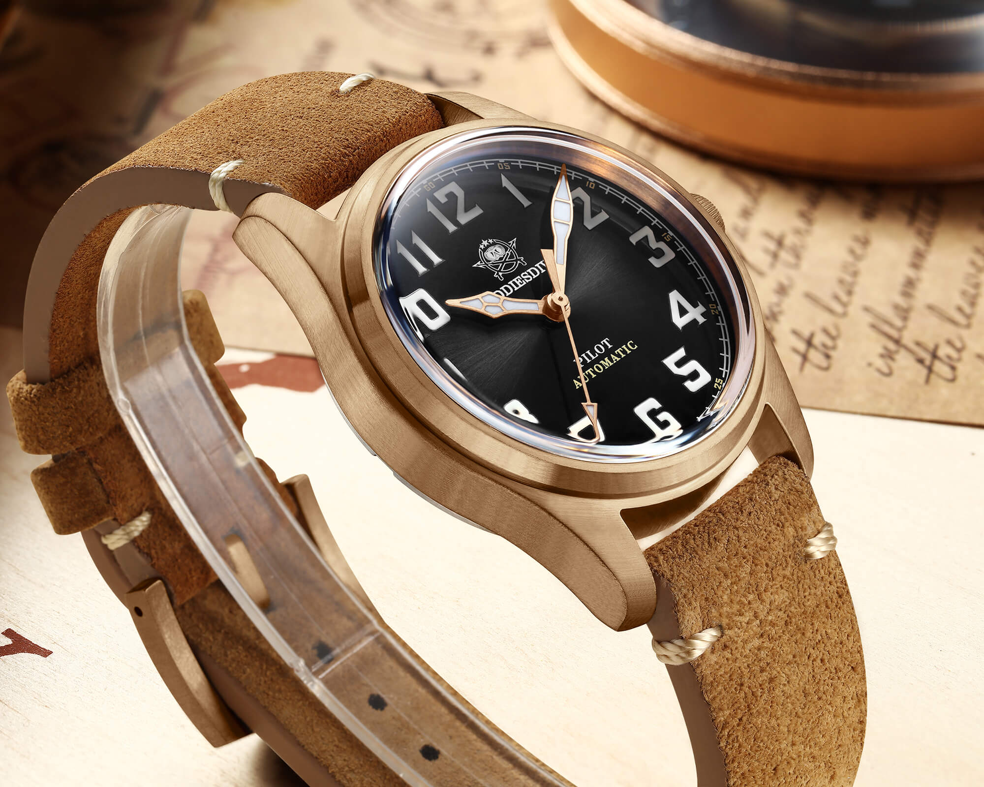U.S. Warehouse -ADDIESDIVE® 39mm Bronze Men Watch（AD2114） - Image 6