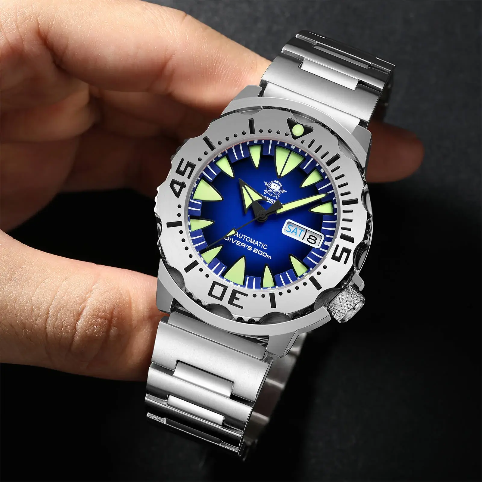 U.S. Warehouse -ADDIESDIVE® Monster Men's Diver Automatic Watches (AD2103) - Image 6