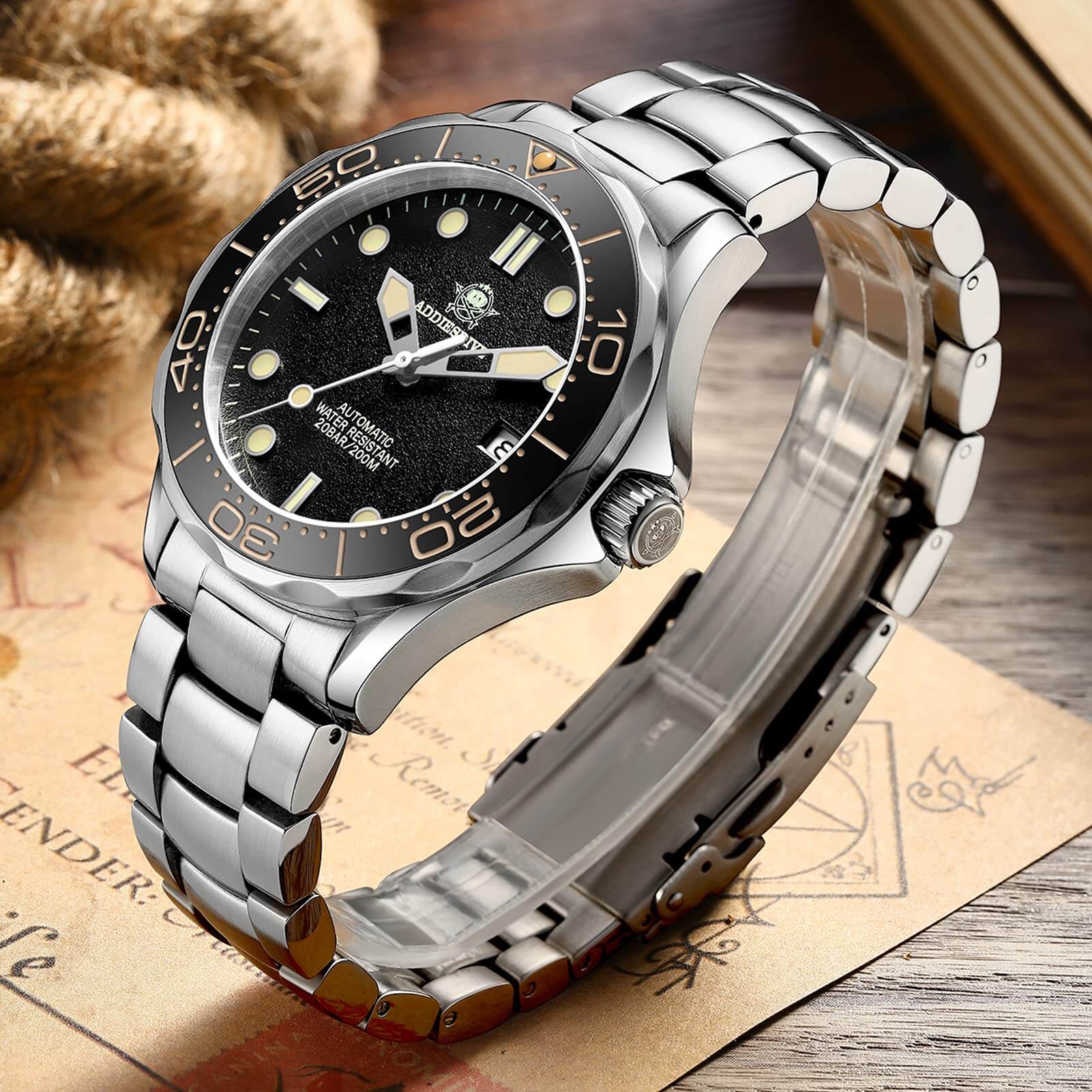 U.S. Warehouse -ADDIESDIVE® Seamaster Men's Automatic Divers Watch AD2106 - Image 5