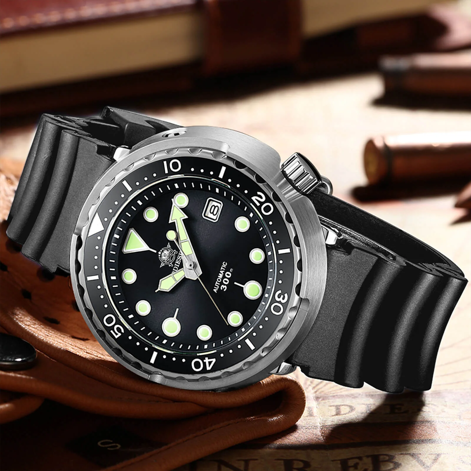 U.S. Warehouse -ADDIESDIVE® Tuna 300M Automatic Diver Watch Tuna Diver  ( MY-H5) - Image 14