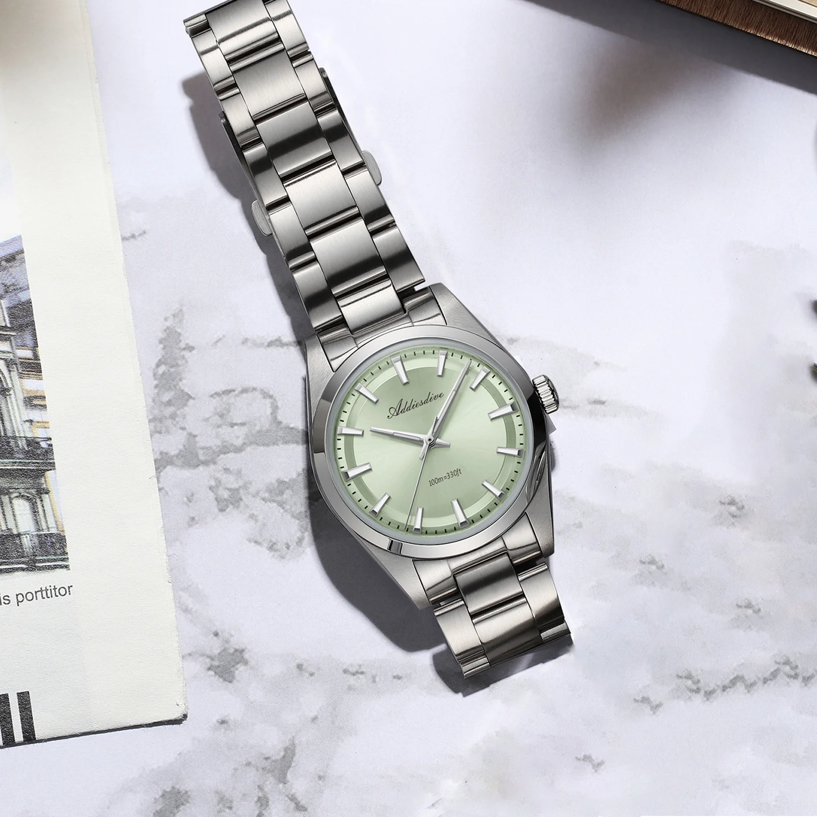 U.S. Warehouse -ADDIESDIVE 36mm Luxury VH31 Quartz Watch AD2066 - Image 3