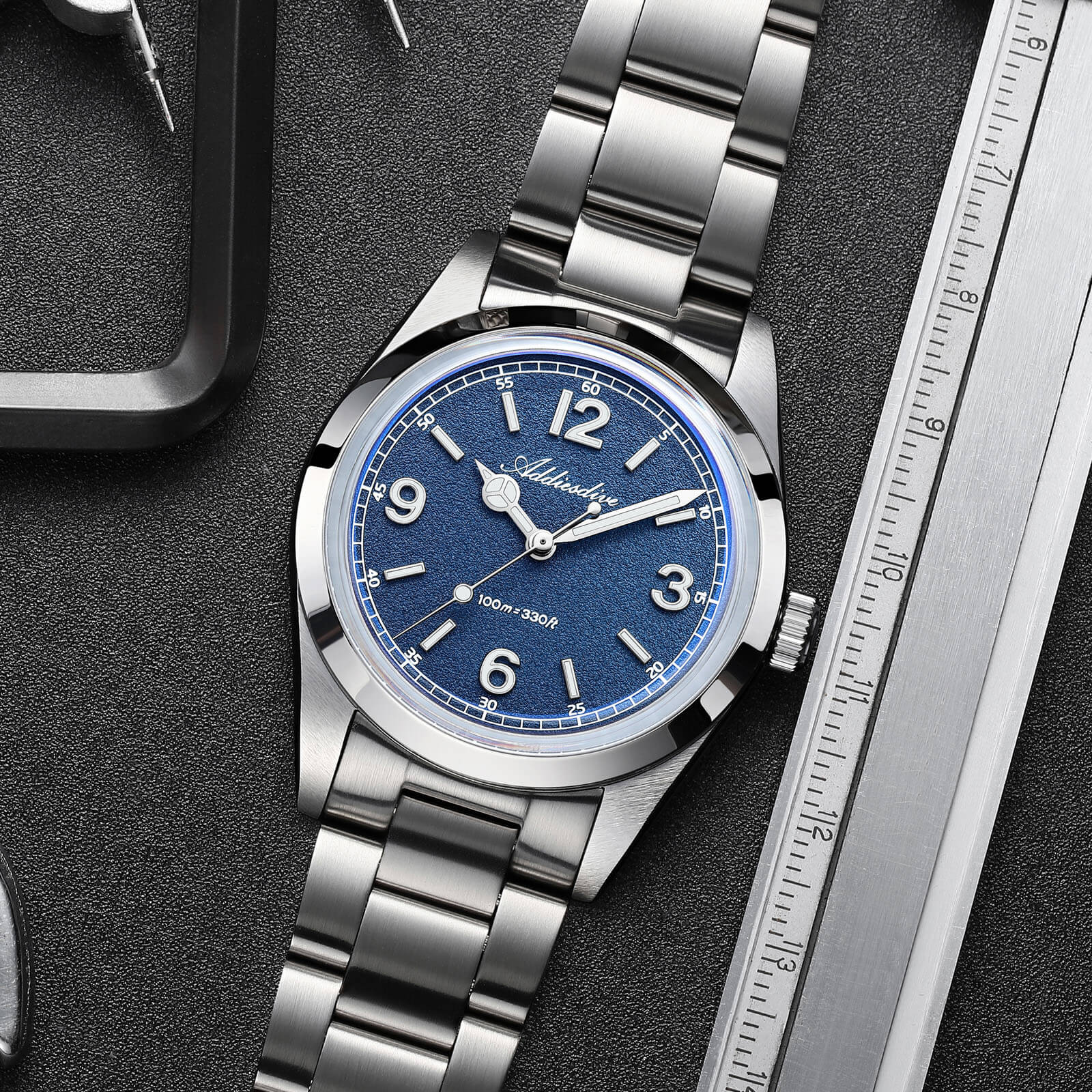 ADDIESDIVE 36mm VH31 Quartz Watch AD2518 - Image 9