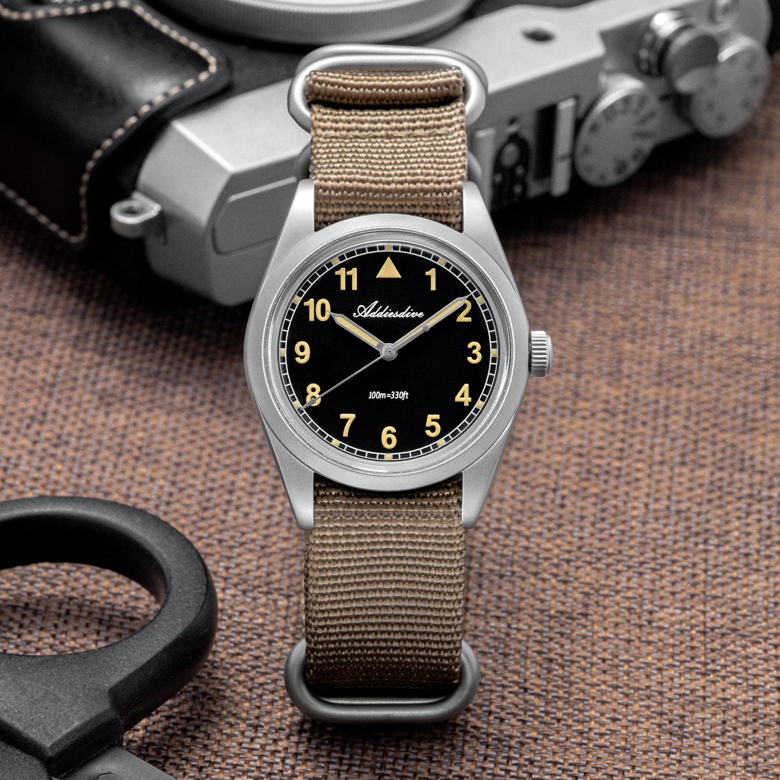 U.S. Warehouse -ADDIESDIVE 36mm VH31 Retro Pilot Field Watch AD2079 - Image 19