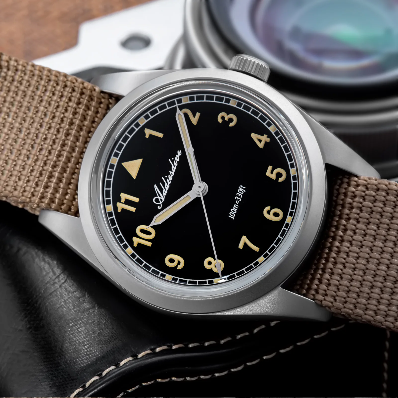 U.S. Warehouse -ADDIESDIVE 36mm VH31 Retro Pilot Field Watch AD2079 - Image 21