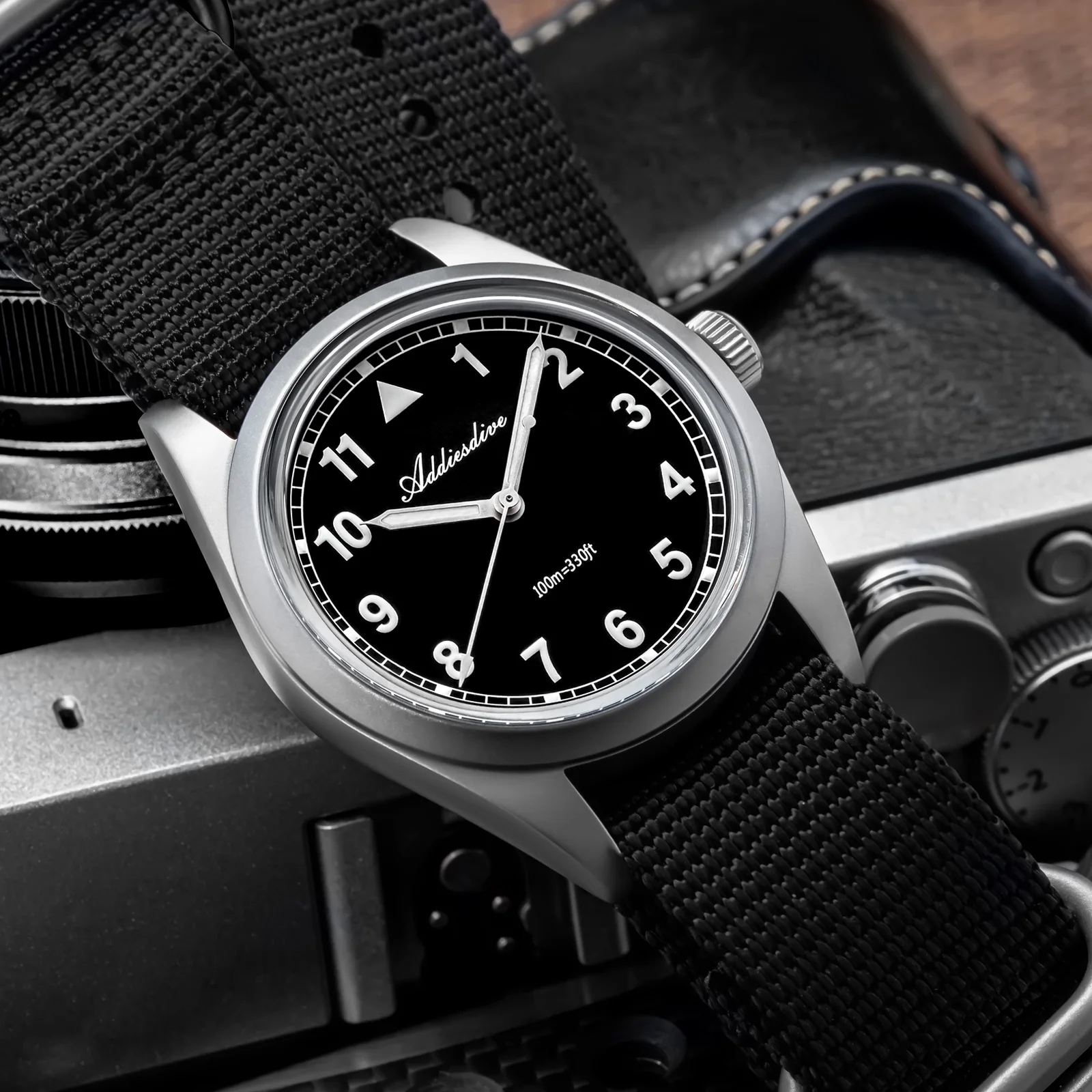 U.S. Warehouse -ADDIESDIVE 36mm VH31 Retro Pilot Field Watch AD2079 - Image 6