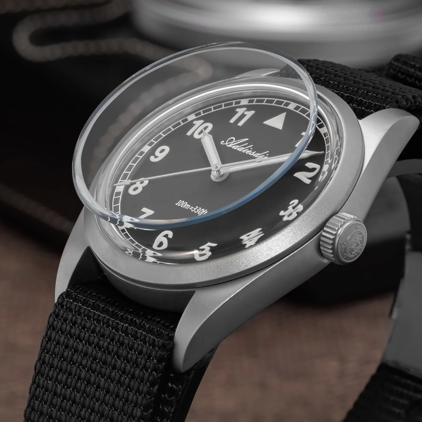 U.S. Warehouse -ADDIESDIVE 36mm VH31 Retro Pilot Field Watch AD2079 - Image 9