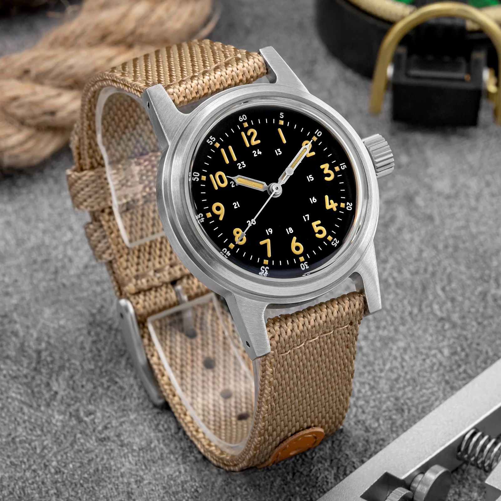 U.S. Warehouse -ADDIESDIVE 36mm Vintage Mechanical Watch AD2076 - Image 4