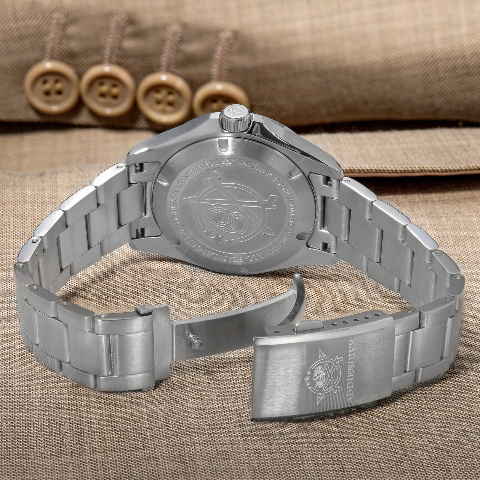 U.S. Warehouse -ADDIESDIVE 38mm GMT Quartz Watch AD2063 - Image 20