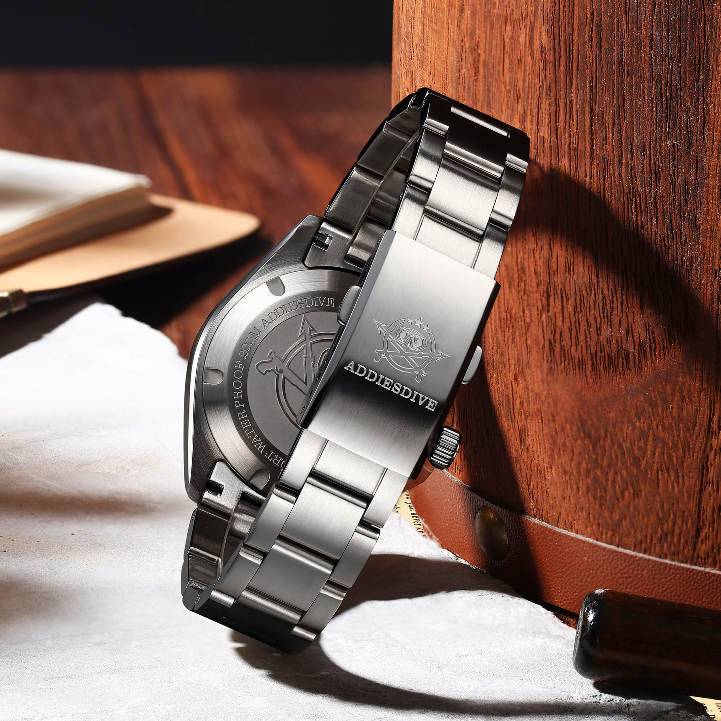 U.S. Warehouse -ADDIESDIVE 38mm GMT Quartz Watch AD2063 - Image 5