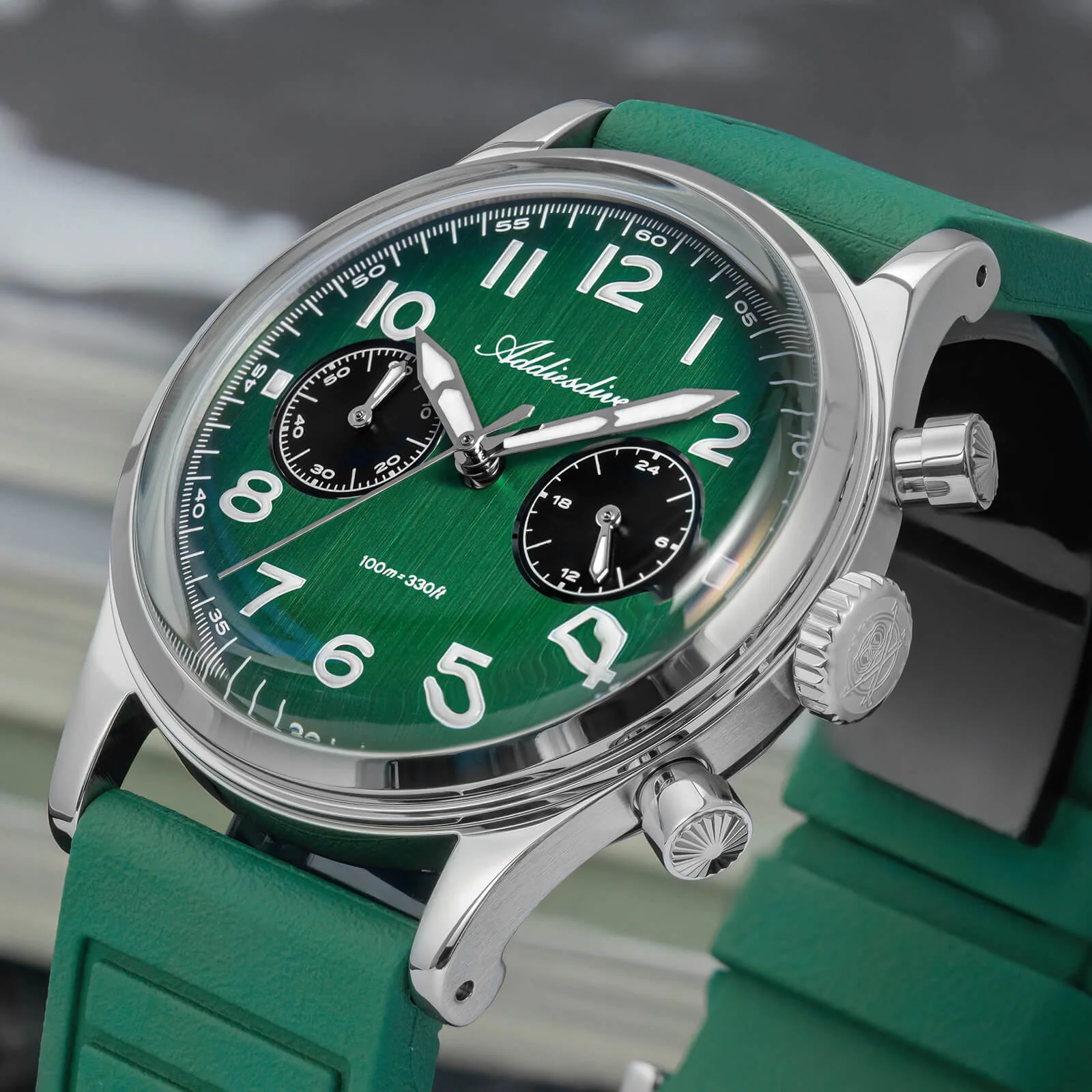 ★Holiday Sale★ADDIESDIVE 38mm VK64 Chronograph Watch AD2516 - Image 16