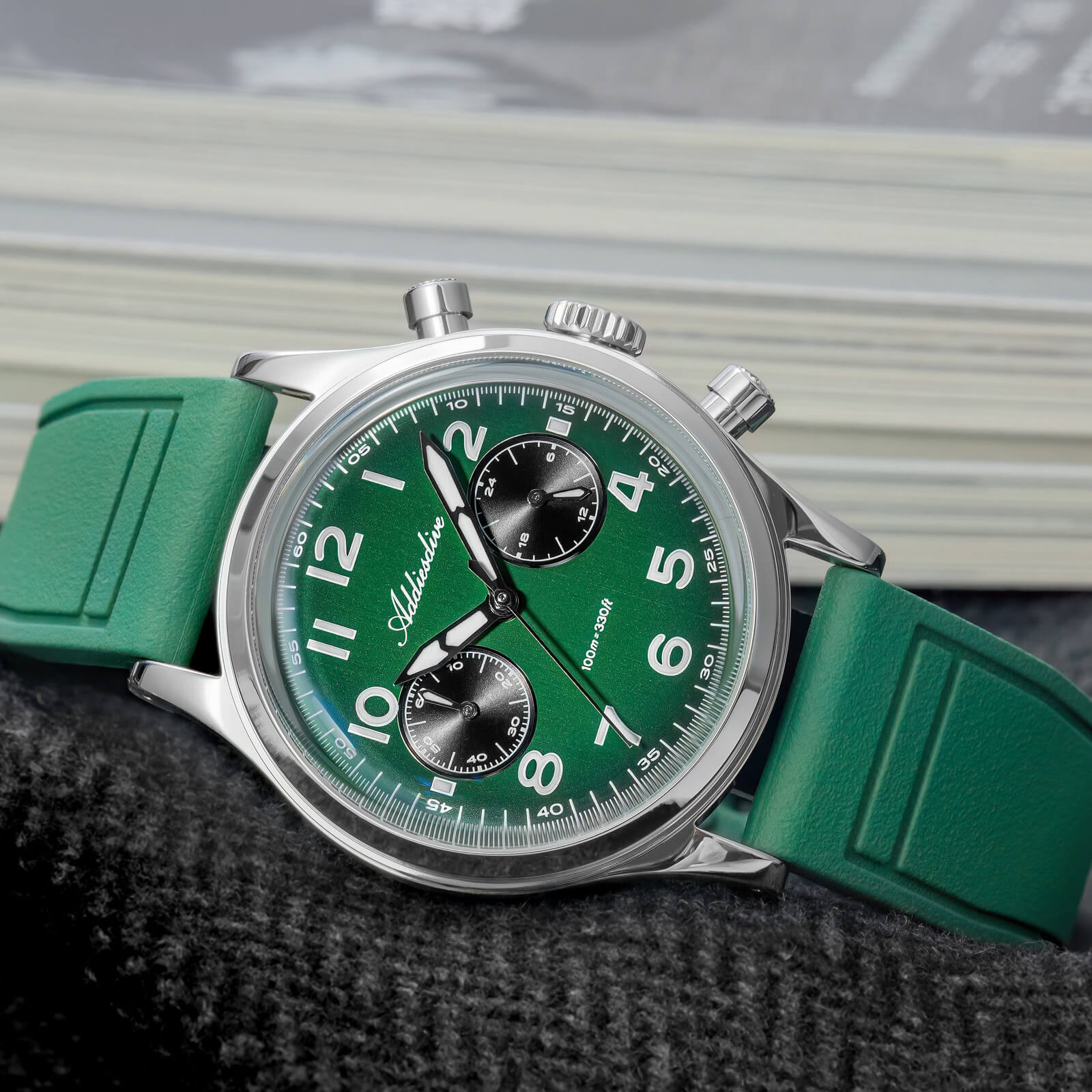 ★Holiday Sale★ADDIESDIVE 38mm VK64 Chronograph Watch AD2516 - Image 19