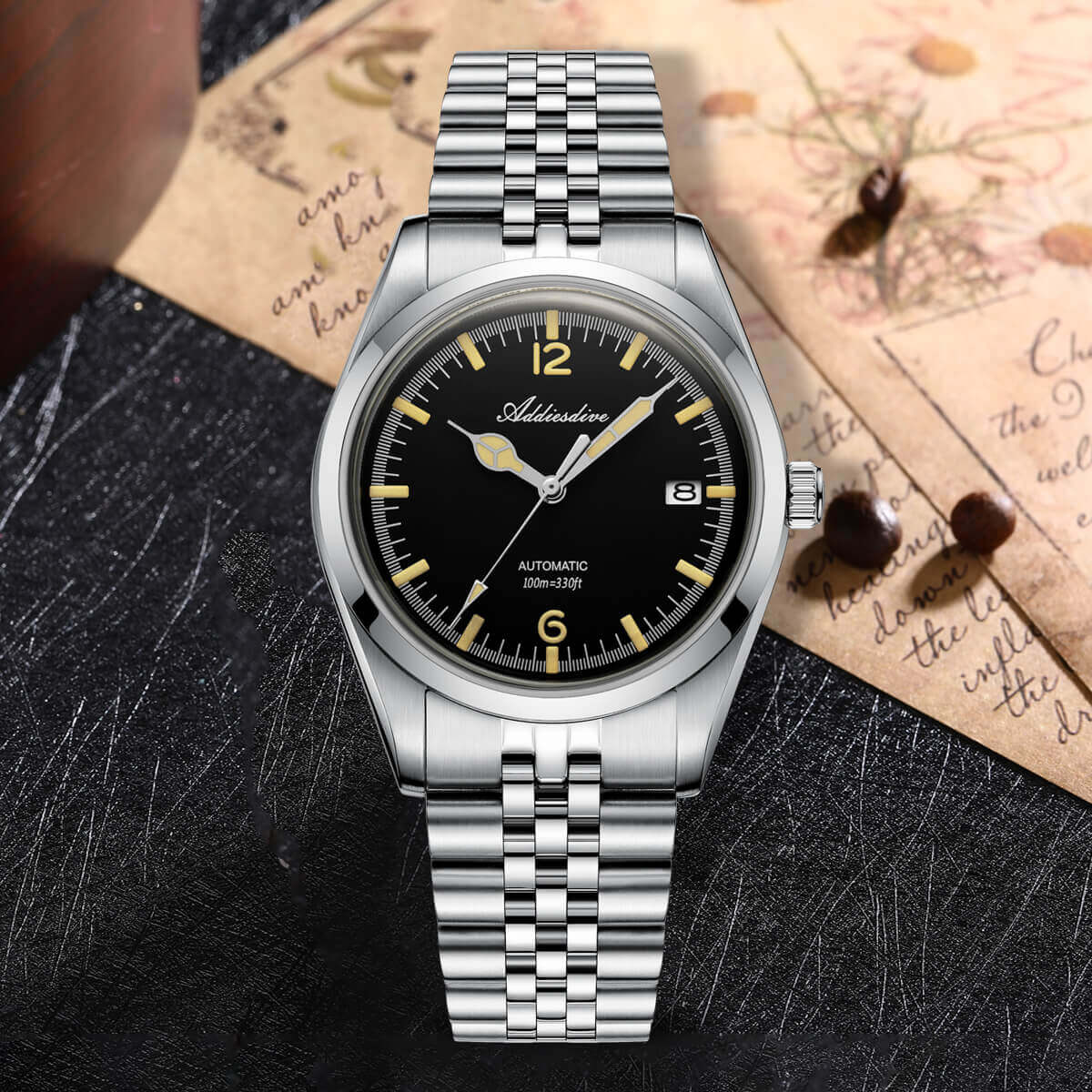 U.S. Warehouse -Addiesdive 39mm Automatic Watch Diver's 100M NH35 (AD2038) - Image 12