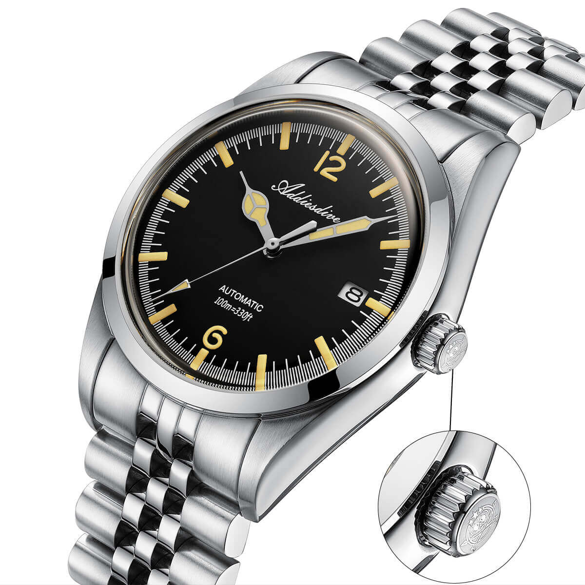 U.S. Warehouse -Addiesdive 39mm Automatic Watch Diver's 100M NH35 (AD2038) - Image 4