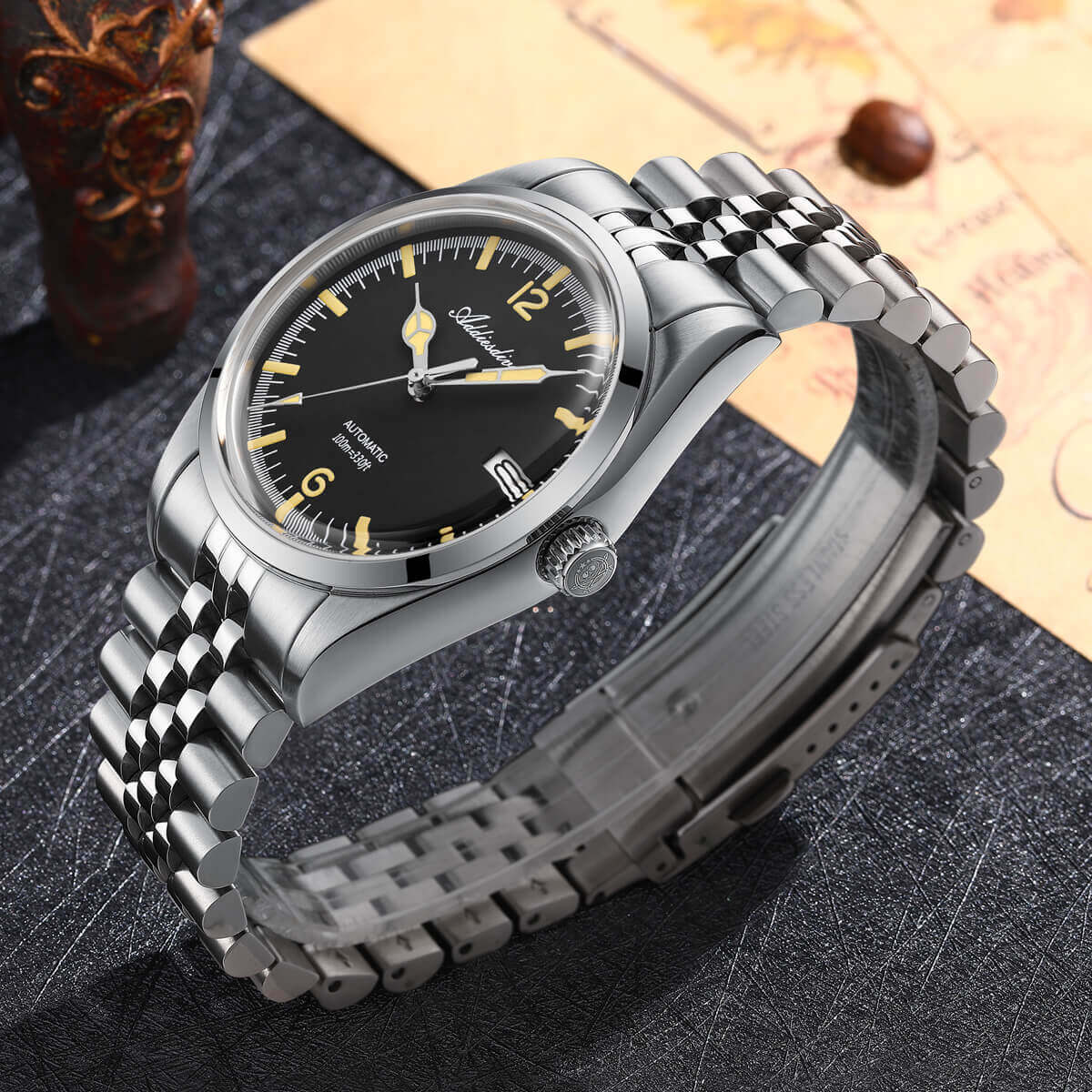 U.S. Warehouse -Addiesdive 39mm Automatic Watch Diver's 100M NH35 (AD2038) - Image 8