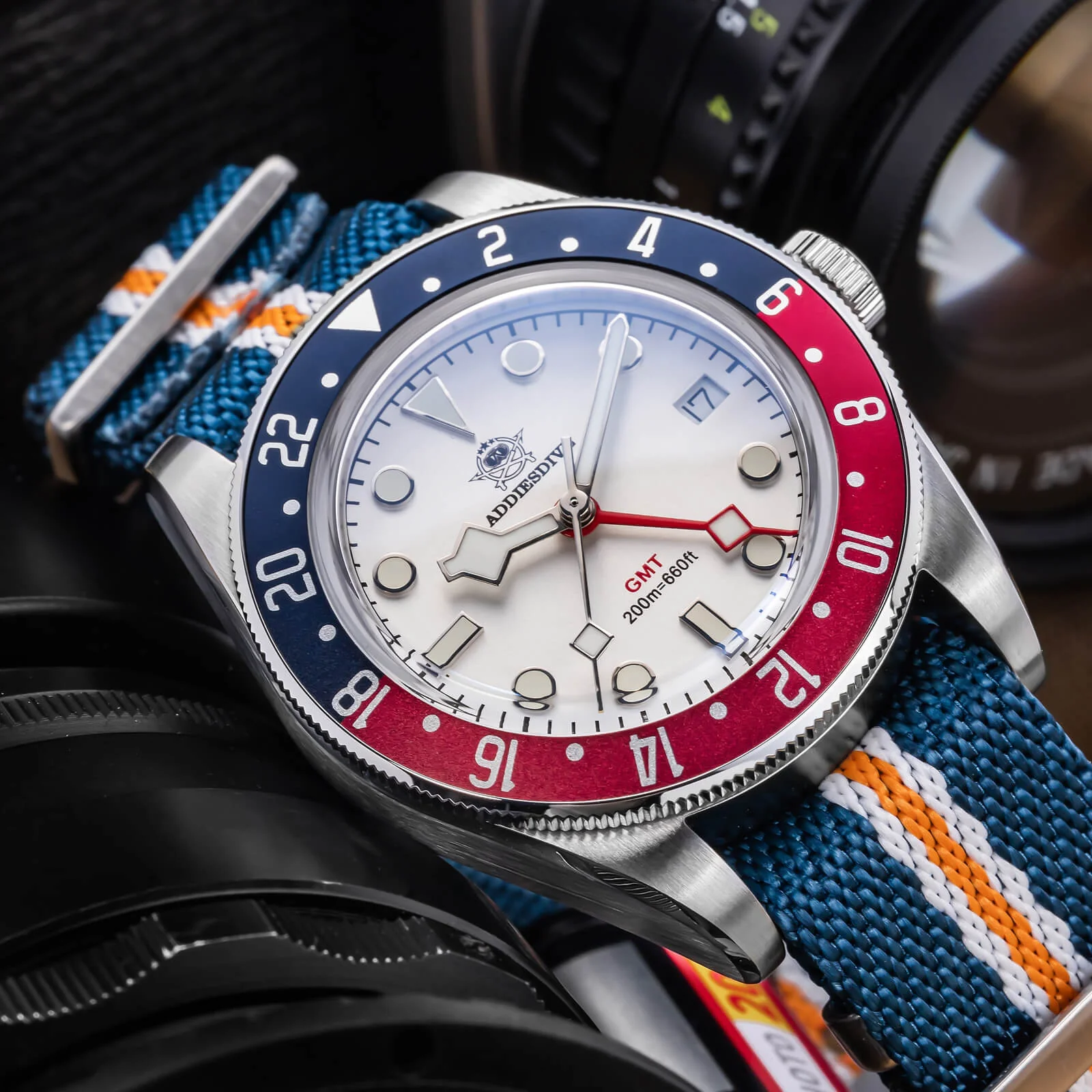 U.S. Warehouse -ADDIESDIVE 39mm BB58 GMT Quartz Watch AD2044 - Image 10