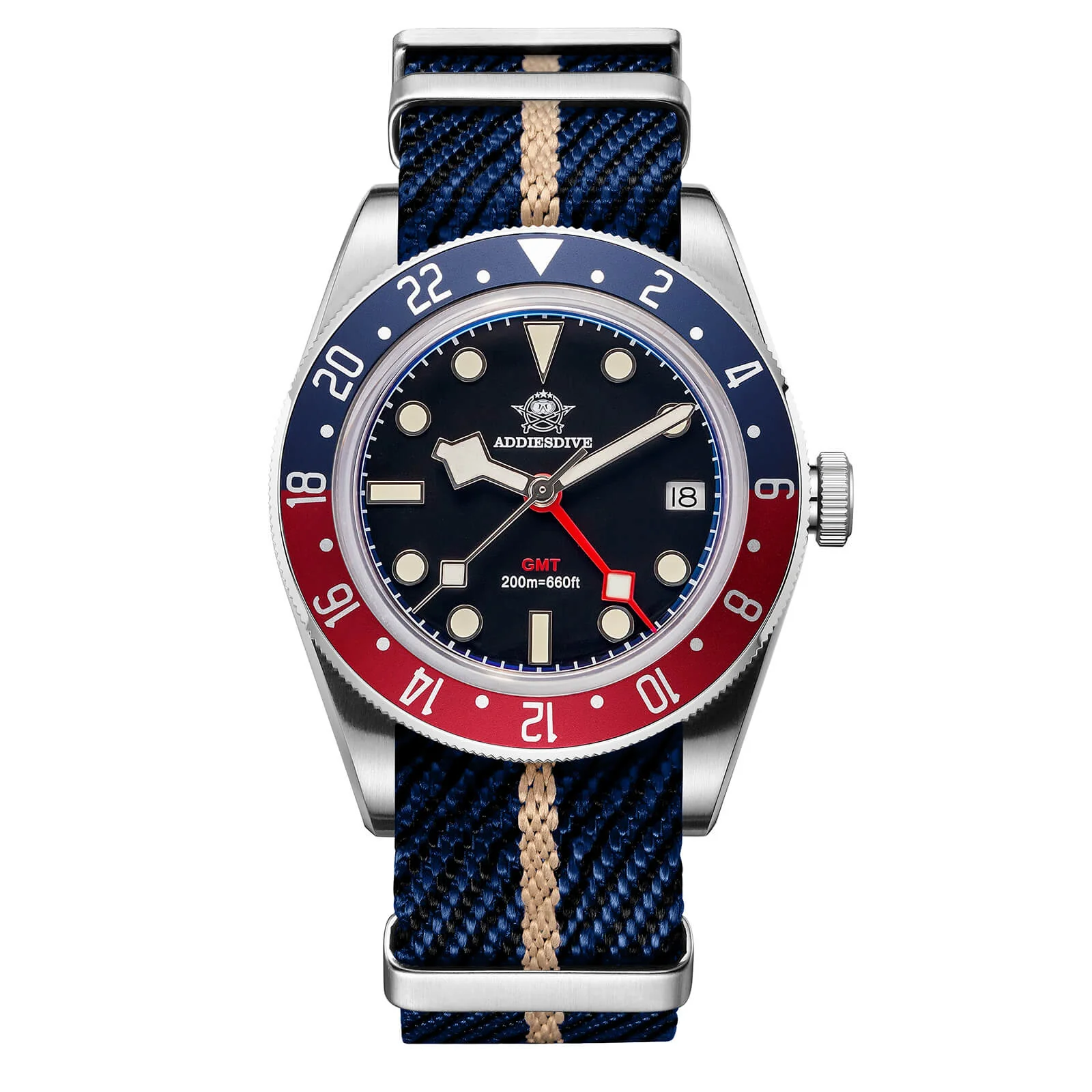 U.S. Warehouse -ADDIESDIVE 39mm BB58 GMT Quartz Watch AD2044 - Image 12