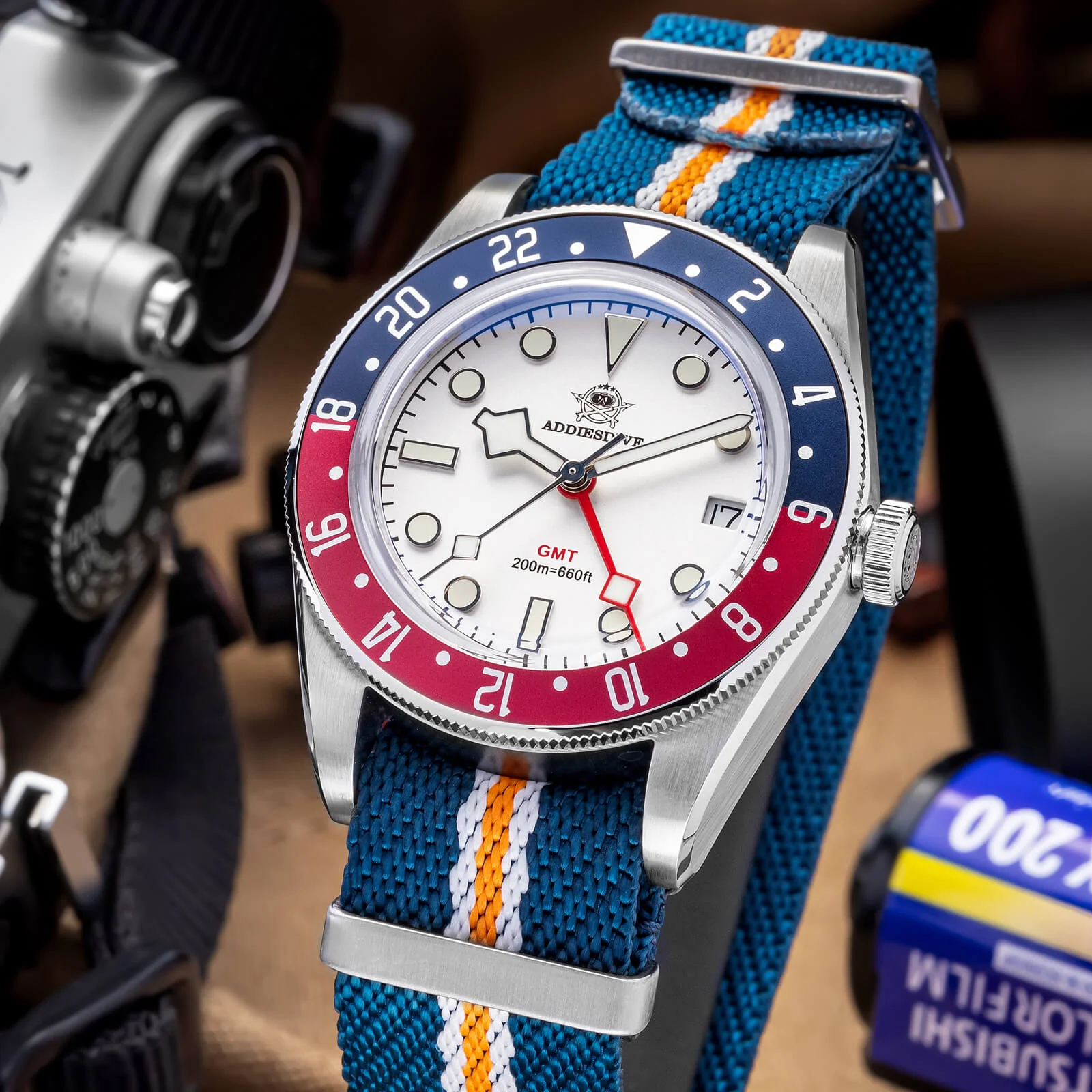 U.S. Warehouse -ADDIESDIVE 39mm BB58 GMT Quartz Watch AD2044 - Image 7