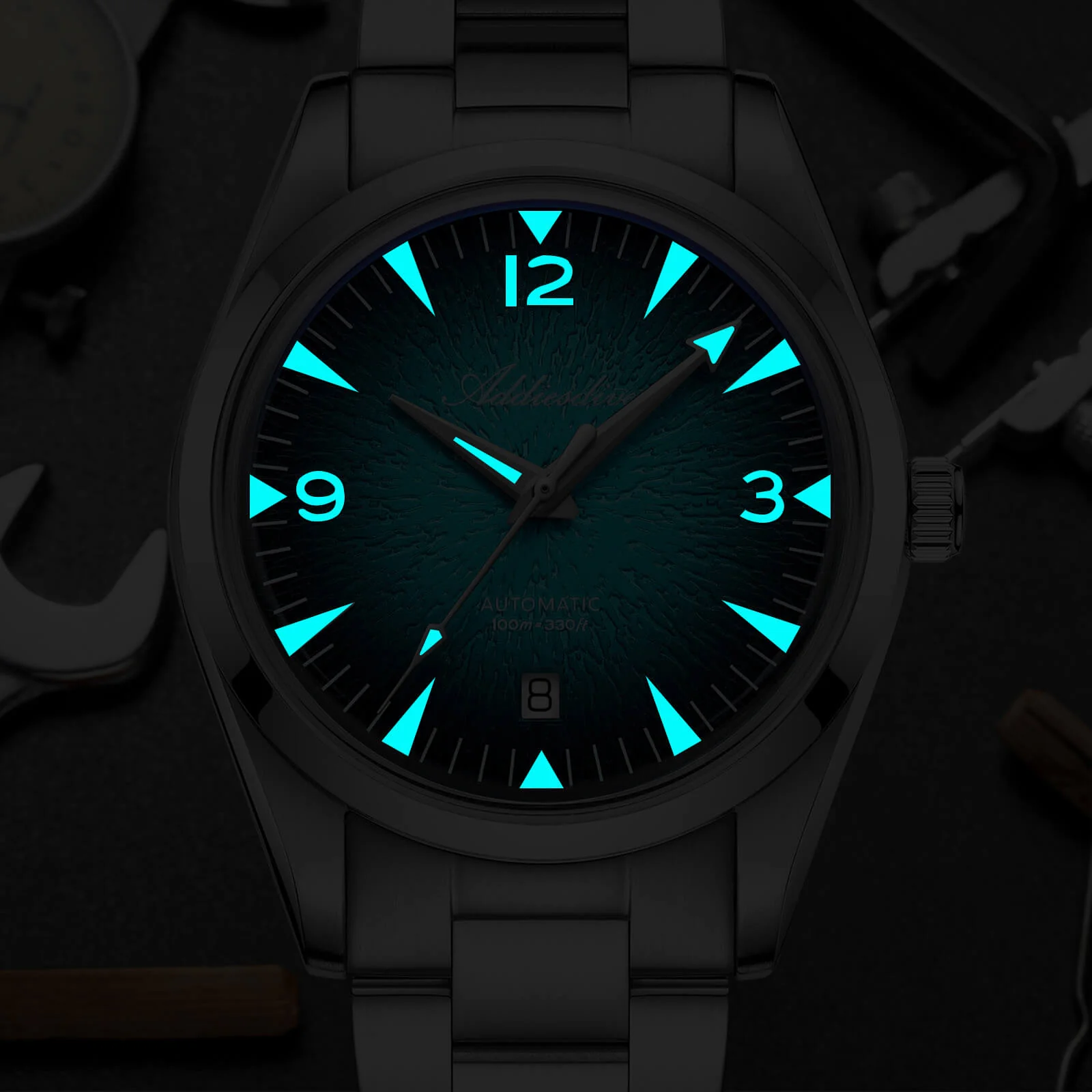 U.S. Warehouse -Addiesdive 39mm Breath of the Ocean Automatic 8215 Men Watch ，AD2508 - Image 11
