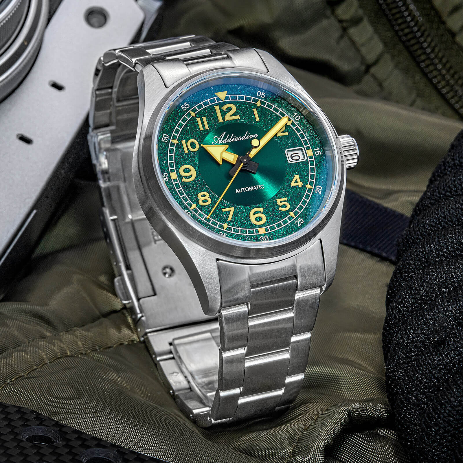 U.S. Warehouse -ADDIESDIVE 39mm Explore Retro Mechanical Men Watch AD2055 - Image 10
