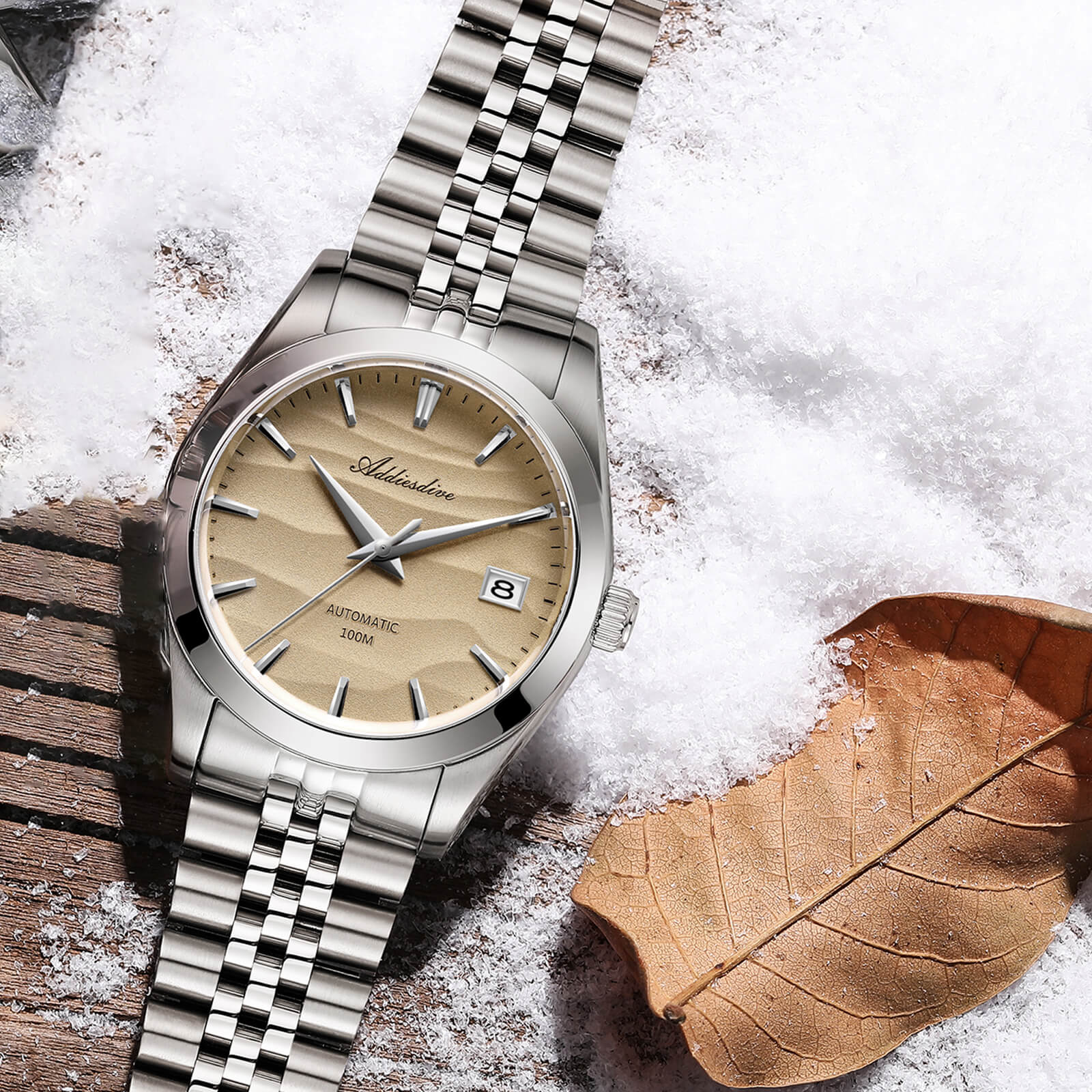 U.S. Warehouse -Addiesdive 39mm Sand Dial NH35 Mechanical Watch AD2059 - Image 10