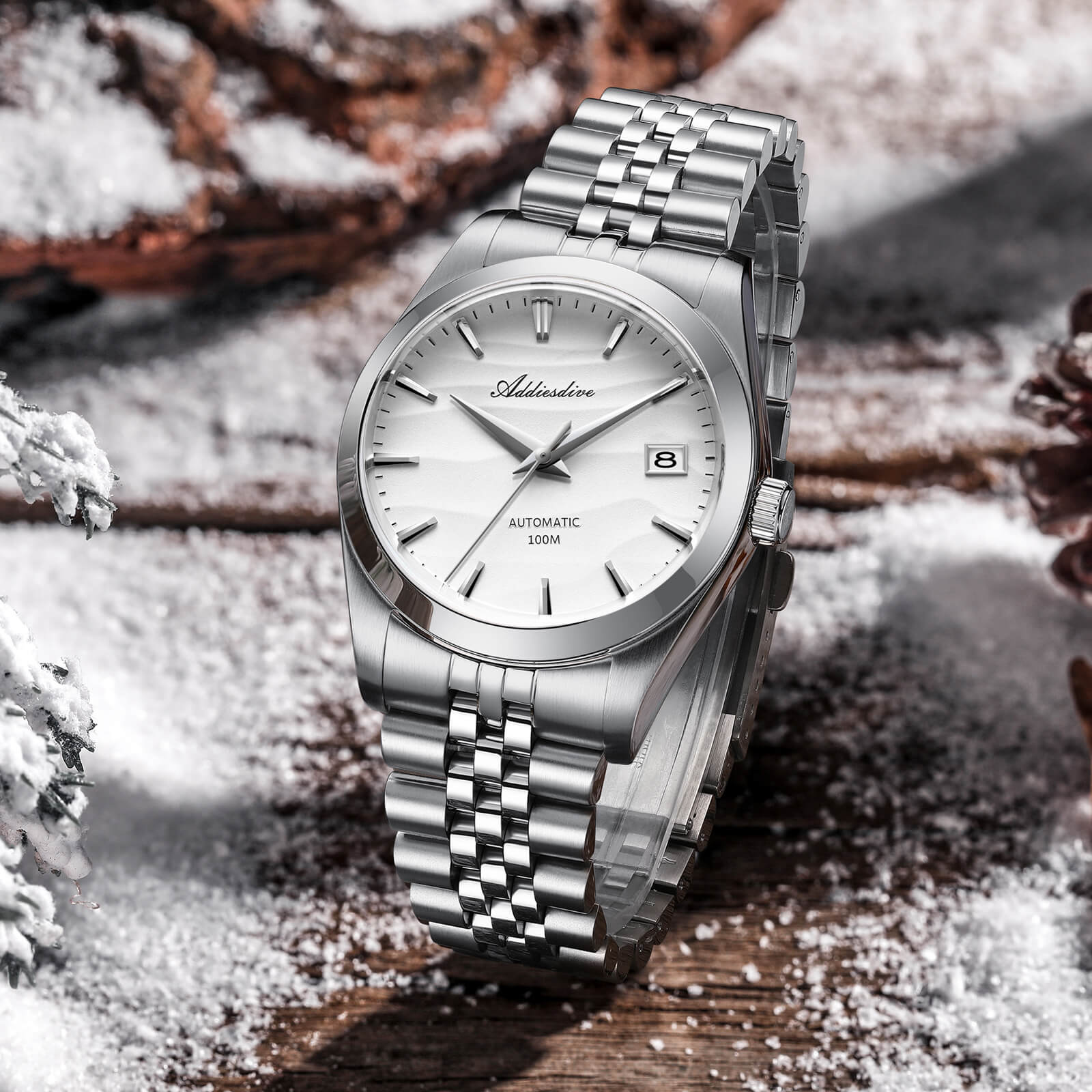 U.S. Warehouse -Addiesdive 39mm Sand Dial NH35 Mechanical Watch AD2059 - Image 13