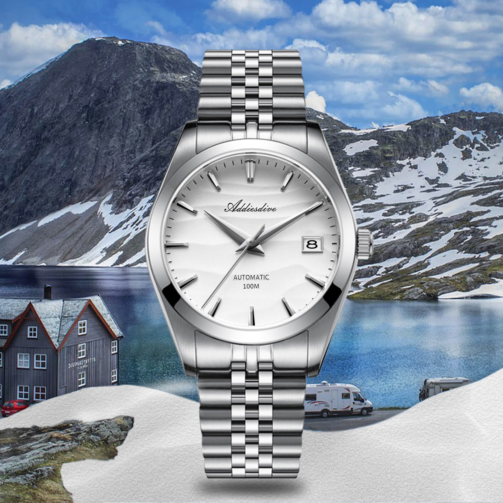 U.S. Warehouse -Addiesdive 39mm Sand Dial NH35 Mechanical Watch AD2059 - Image 18