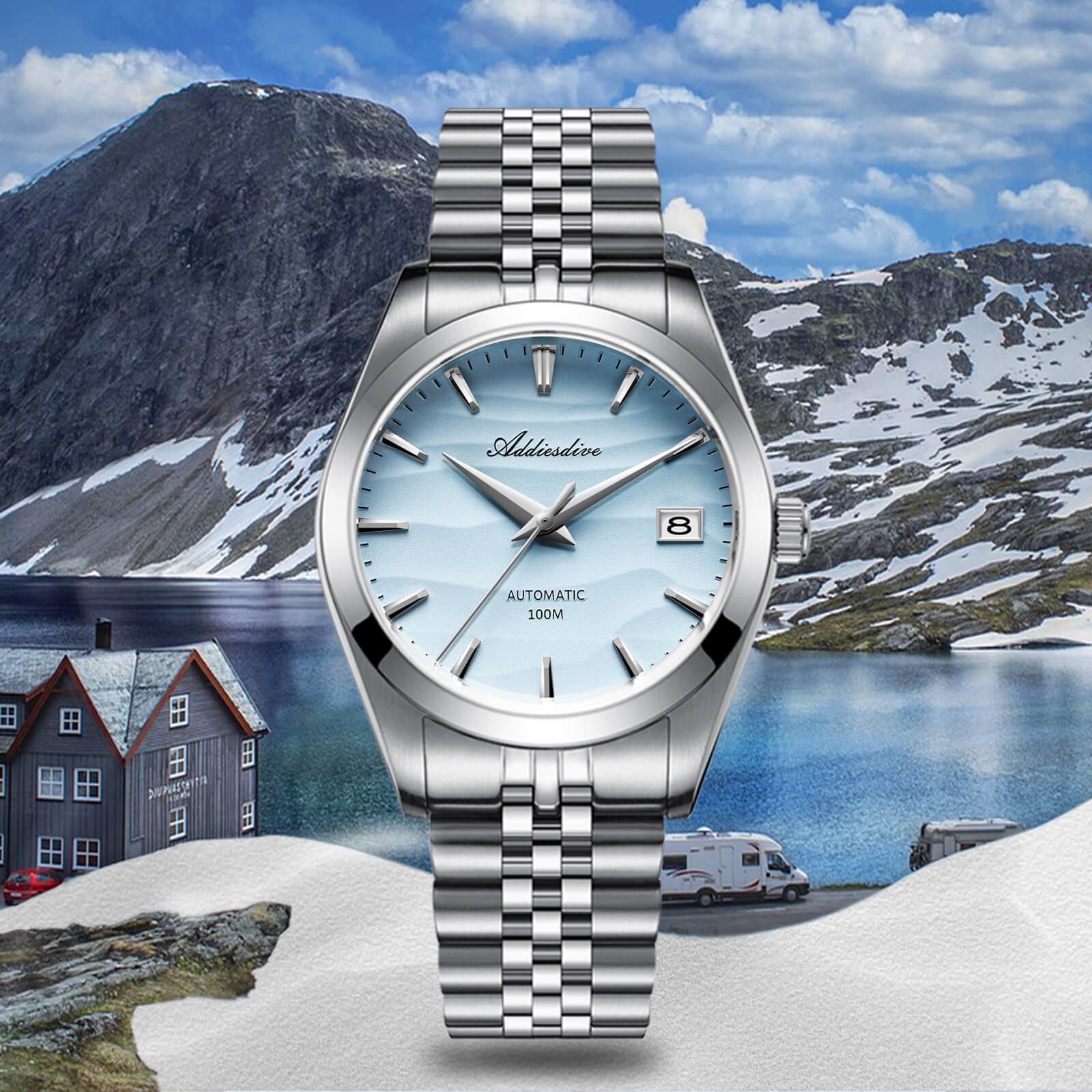 U.S. Warehouse -Addiesdive 39mm Sand Dial NH35 Mechanical Watch AD2059 - Image 28