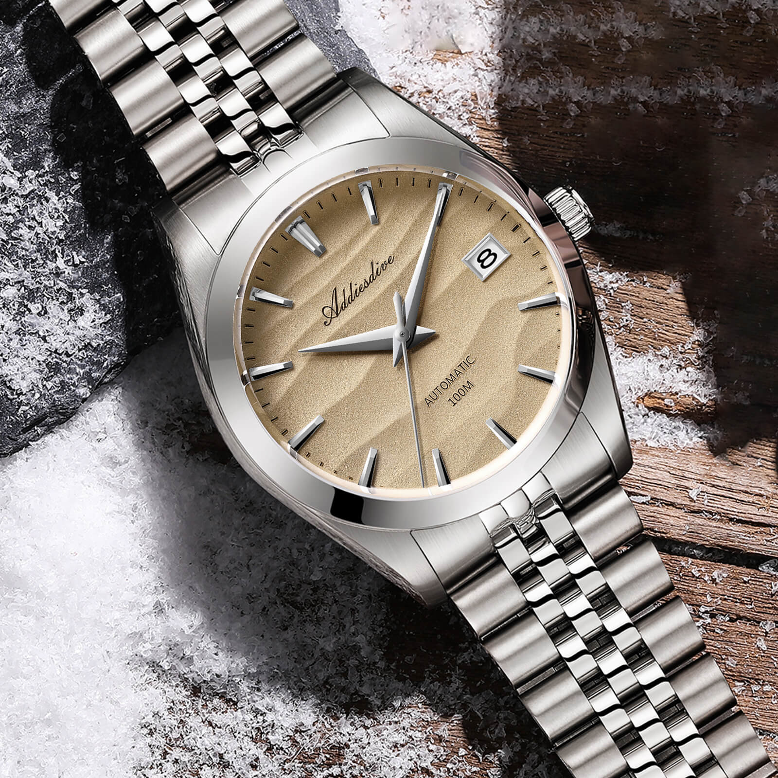 U.S. Warehouse -Addiesdive 39mm Sand Dial NH35 Mechanical Watch AD2059 - Image 9