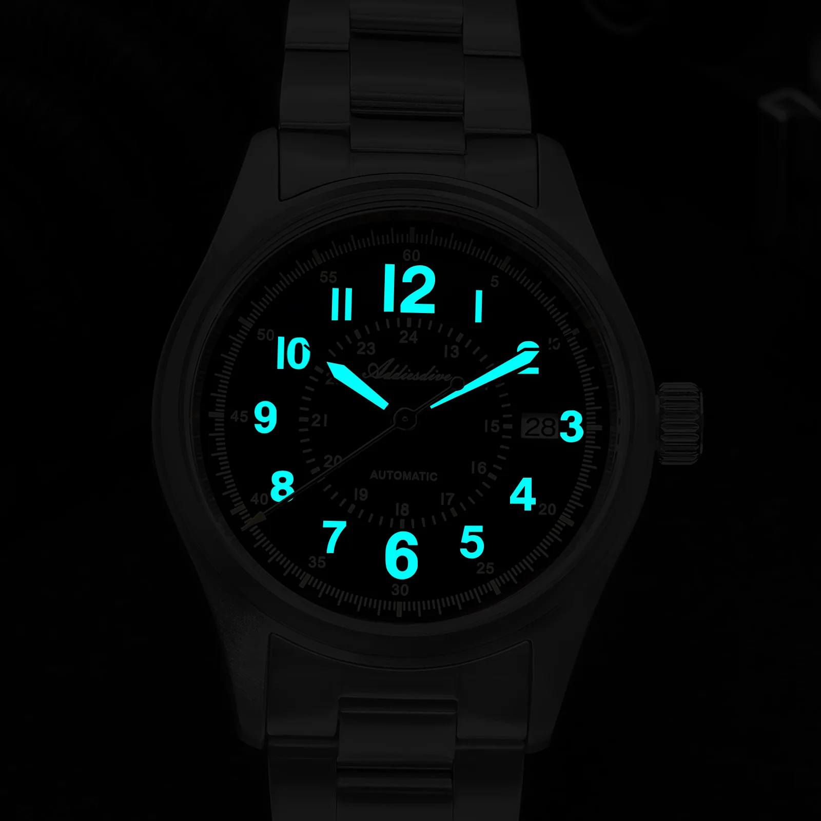 U.S. Warehouse -ADDIESDIVE 39mm Sapphire Crystal Automatic Watch Field Watch AD2074 - Image 13