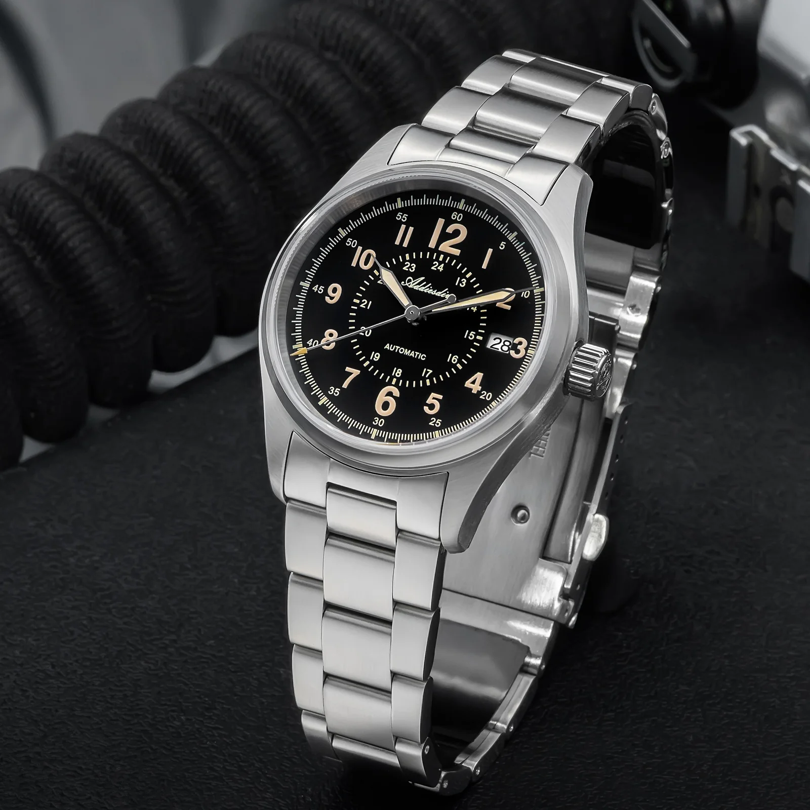 U.S. Warehouse -ADDIESDIVE 39mm Sapphire Crystal Automatic Watch Field Watch AD2074 - Image 5
